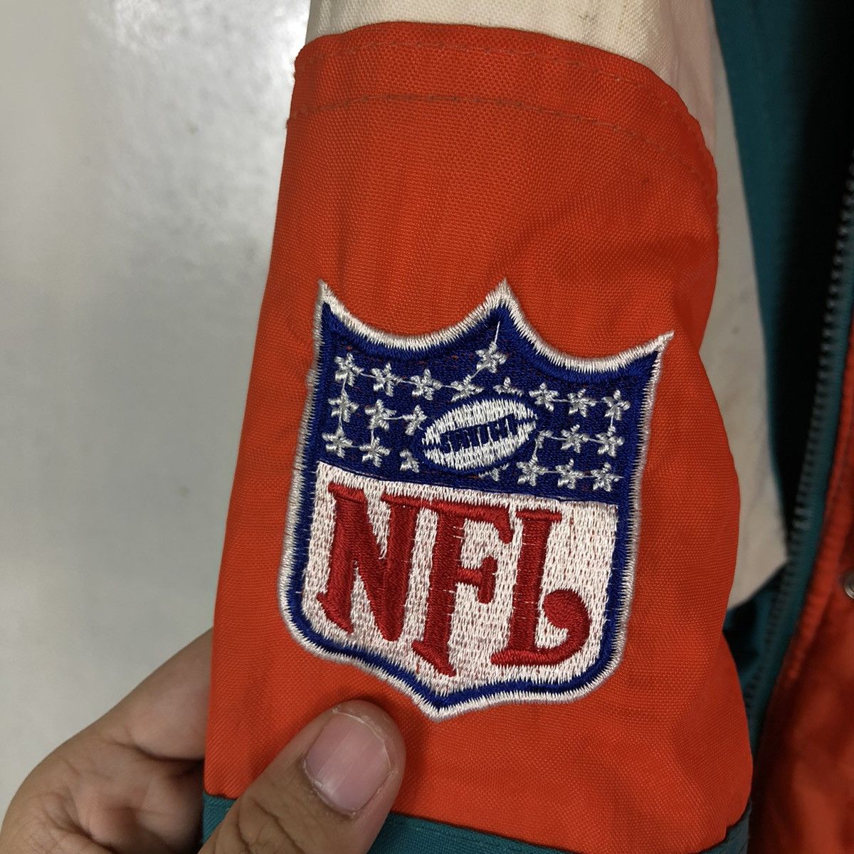 NFL 🔥90’s Vintage Bomber Jacket Starter NFL Dolphins Big Logo Size US M / EU 48-50 / 2 - 18 Thumbnail