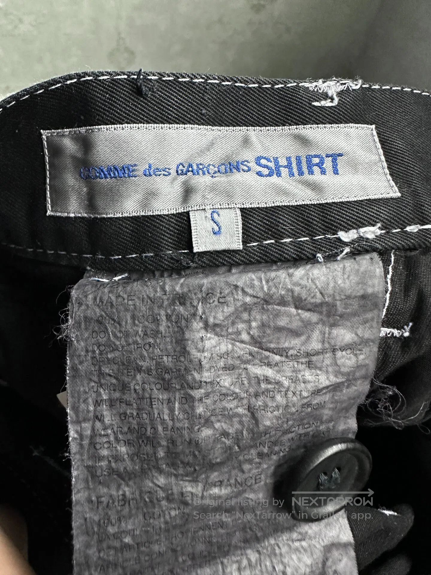 Comme des Garcons Comme des Garcons sizes Open-front pocket pants| Size US 28 / EU 44 - 4 Thumbnail