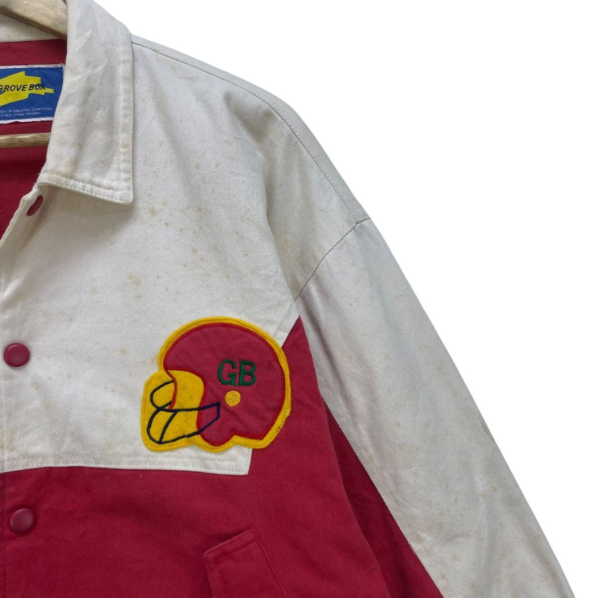 Japanese Brand × MLB 💥Vintage Grove Box Baseball Bomber Jacket Size US M / EU 48-50 / 2 - 4 Thumbnail