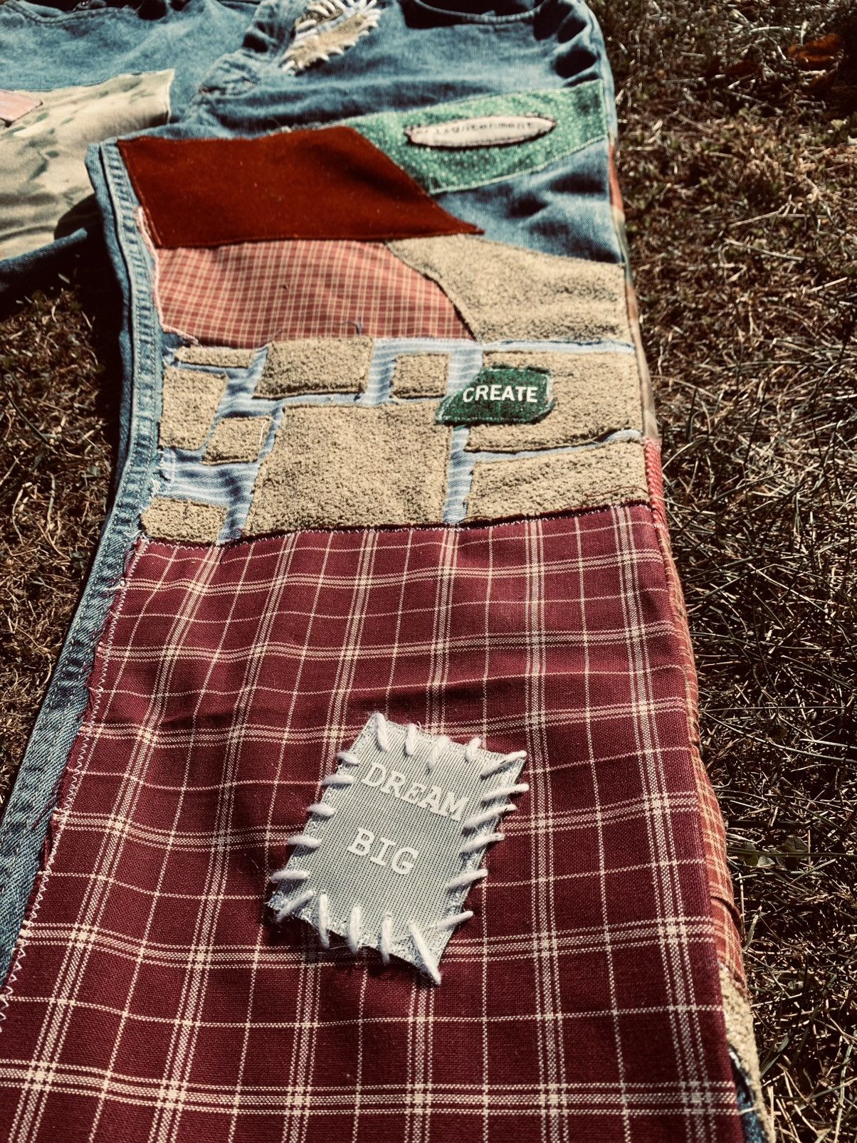 Designer × Handmade The H.Simmons | Hillbilly Patchwork denim | Custom 1 of 1 Size US 36 / EU 52 - 3 Thumbnail