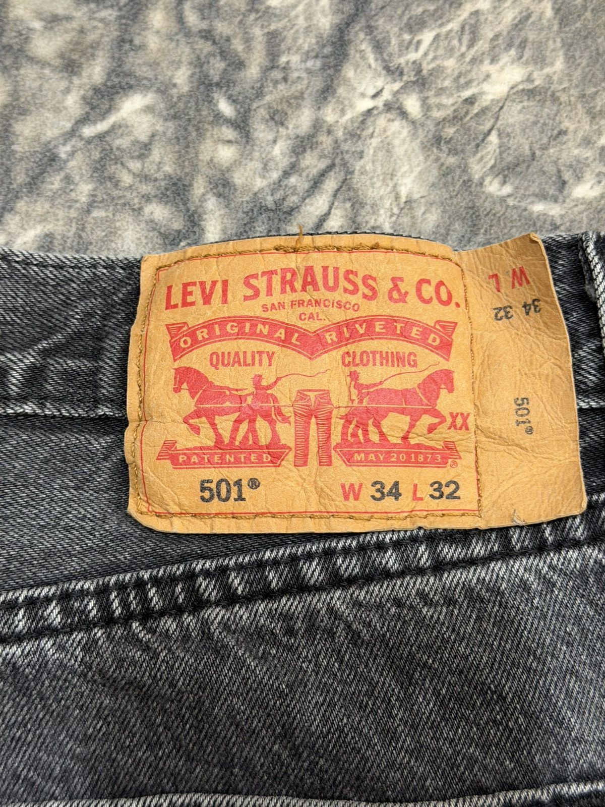 Levi's Vintage Black Levis 501 Size US 34 / EU 50 - 4 Thumbnail
