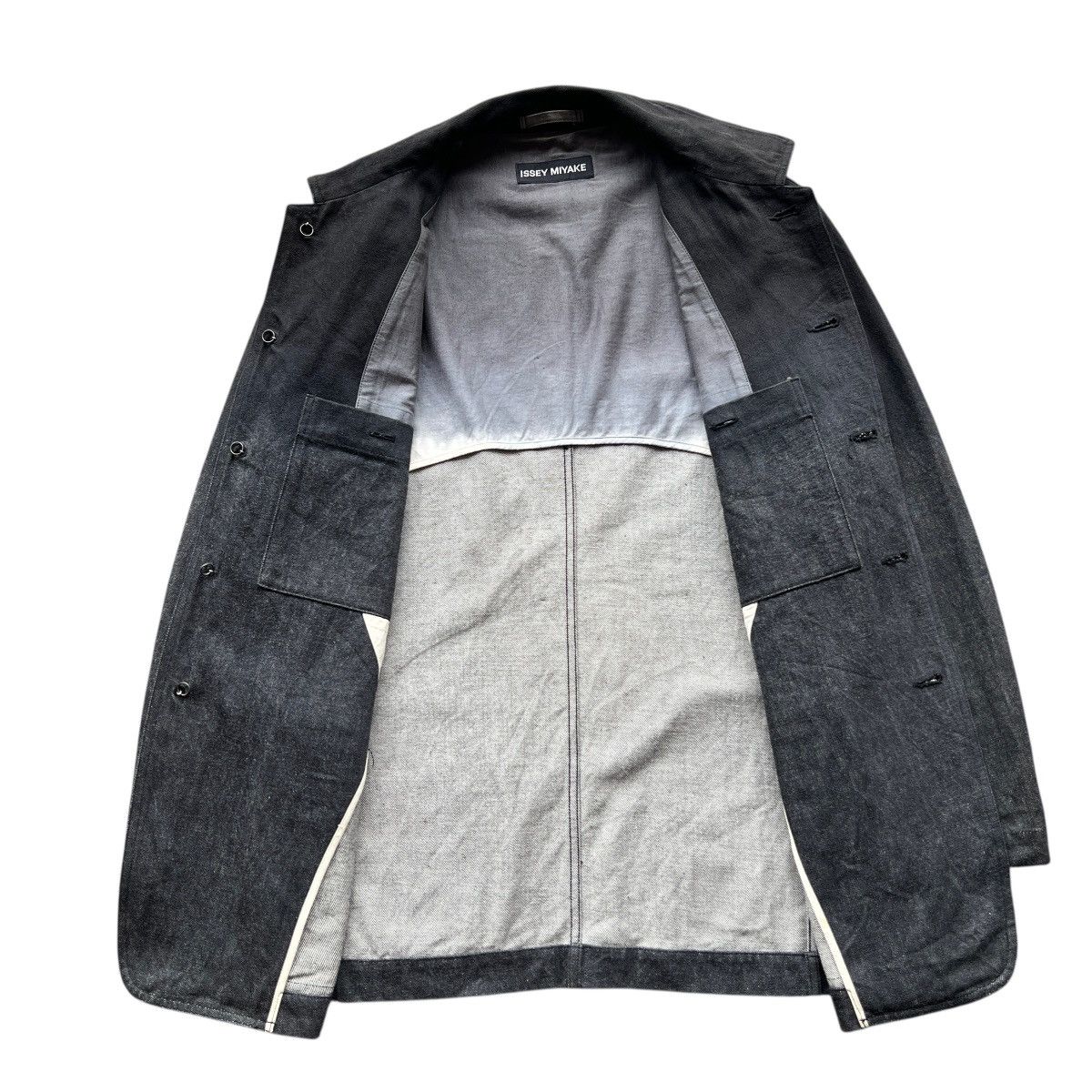 Issey Miyake 🔥 Rare Issey Miyake Dyed Denim Chore Jacket Size US M / EU 48-50 / 2 - 10 Thumbnail