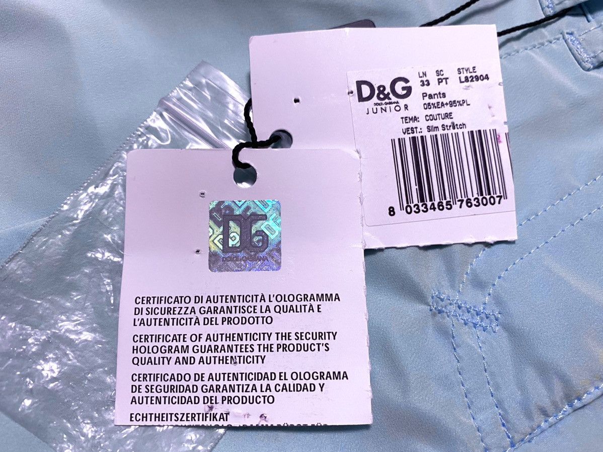 Dolce & Gabbana NWT Women’s Junior D&G Blue Polyester Shorts Capri Size 26" / US 2 / IT 38 - 7 Thumbnail
