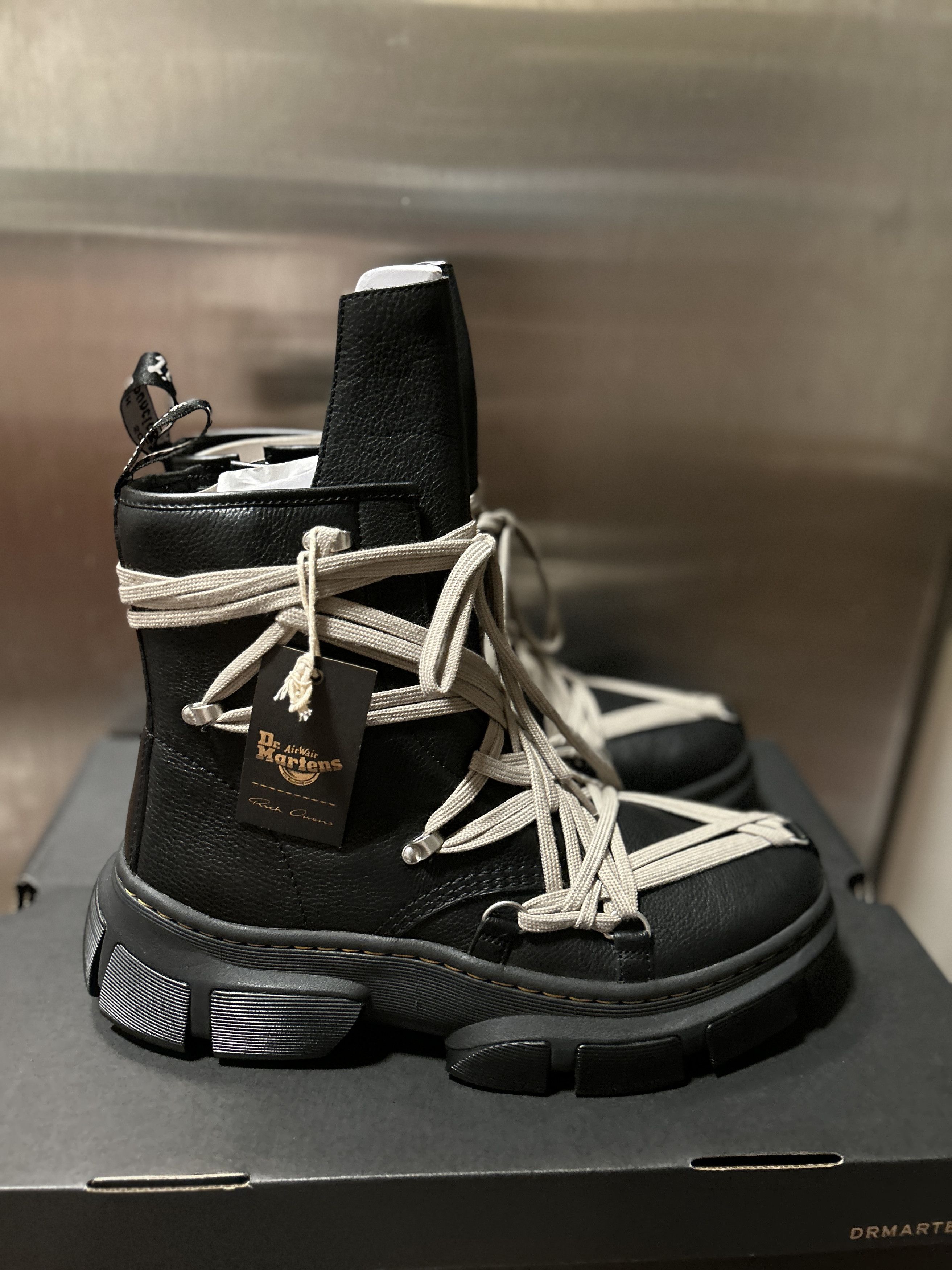 Dr. Martens × Rick Owens Rick Owens Dr Martens 1460 DMXL Mega Lace Boot Size US 13 / EU 46 - 3 Thumbnail