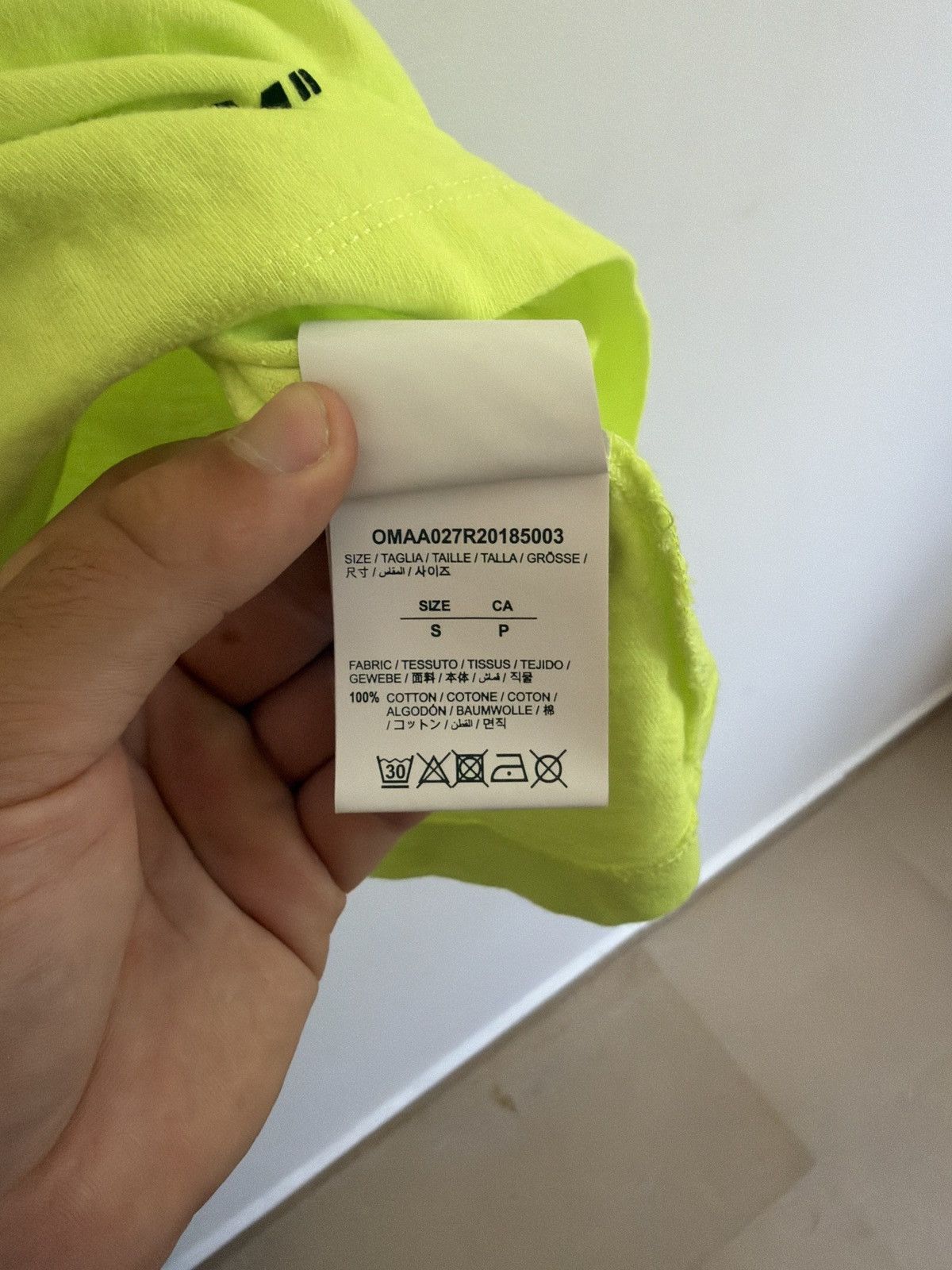 Off-White Off white rationalism yellow TEE Size US M / EU 48-50 / 2 - 10 Thumbnail