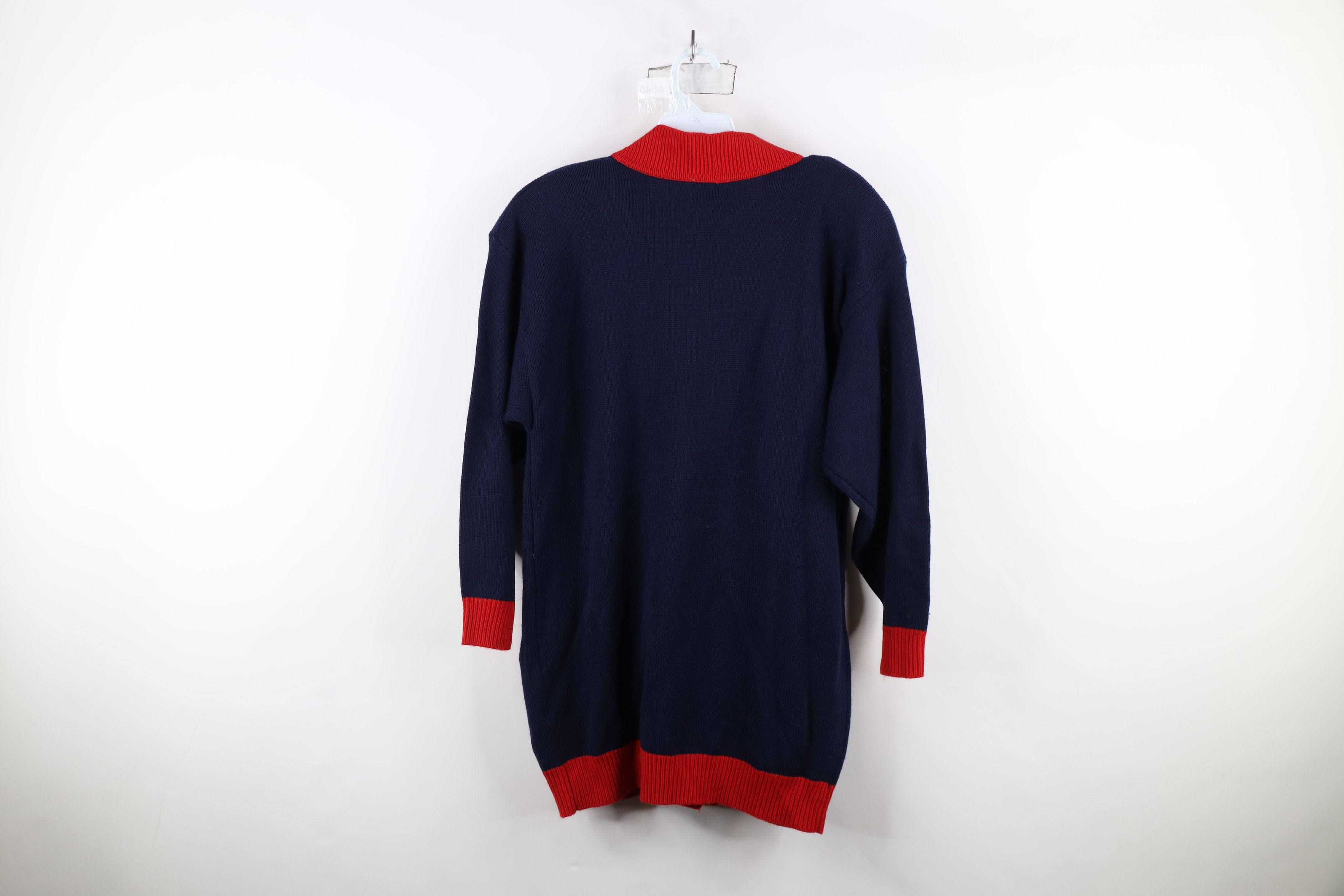 Vintage Deasdstock Vintage 90s Streetwear Knit Cardigan Sweater Size S / US 4 / IT 40 - 11 Thumbnail