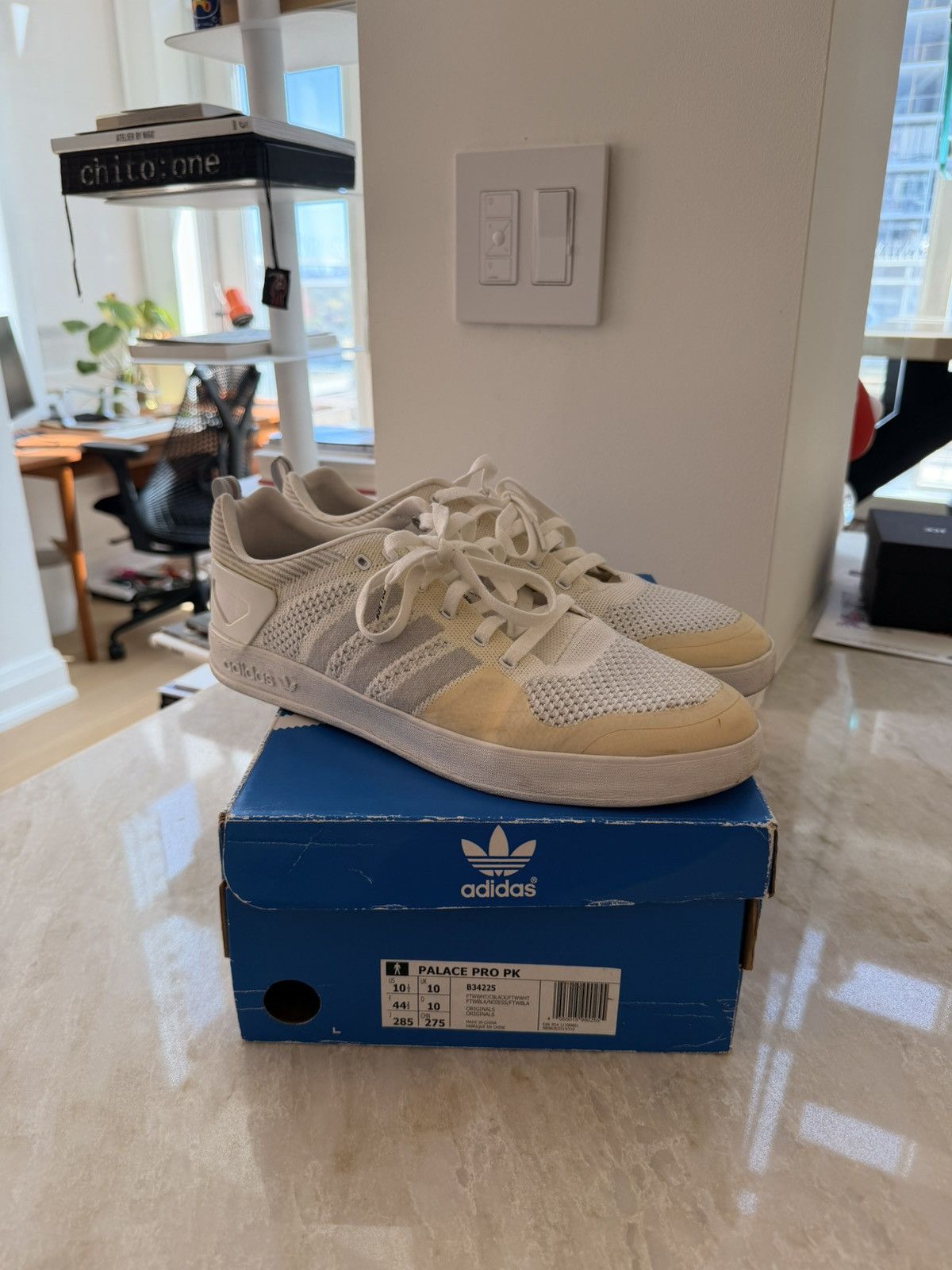 Adidas × Palace Adidas Palace Pro Primeknit White Size US 10.5 / EU 43-44 - 1 Thumbnail