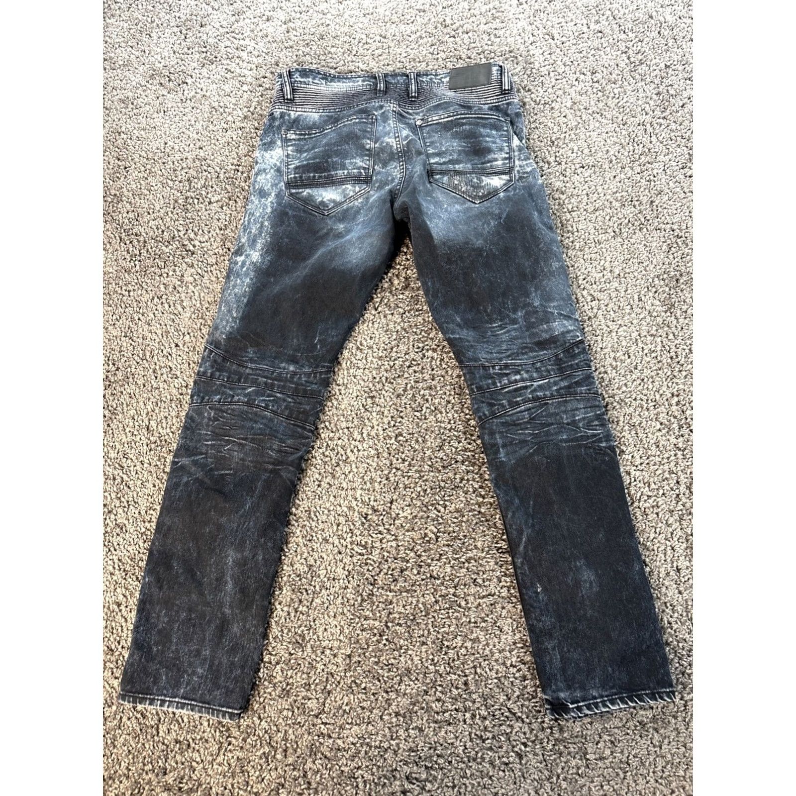 Jordan Craig Jordan Craig Legacy Edition Jeans Distressed Dark Wash Mens 34/32 Blue 90s Y2K Arab Pakistan? Size US 34 / EU 50 - 6 Thumbnail
