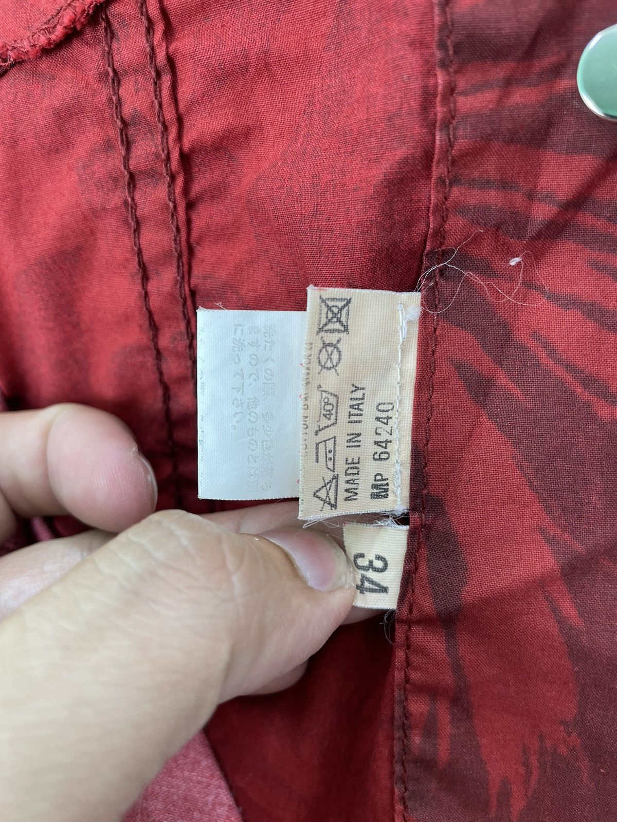 Gianfranco Ferre × Vintage 90s Gianfranco Ferre hibiscus all overprinted trucker jacket Size XXS / US 00 / IT 34 - 7 Thumbnail