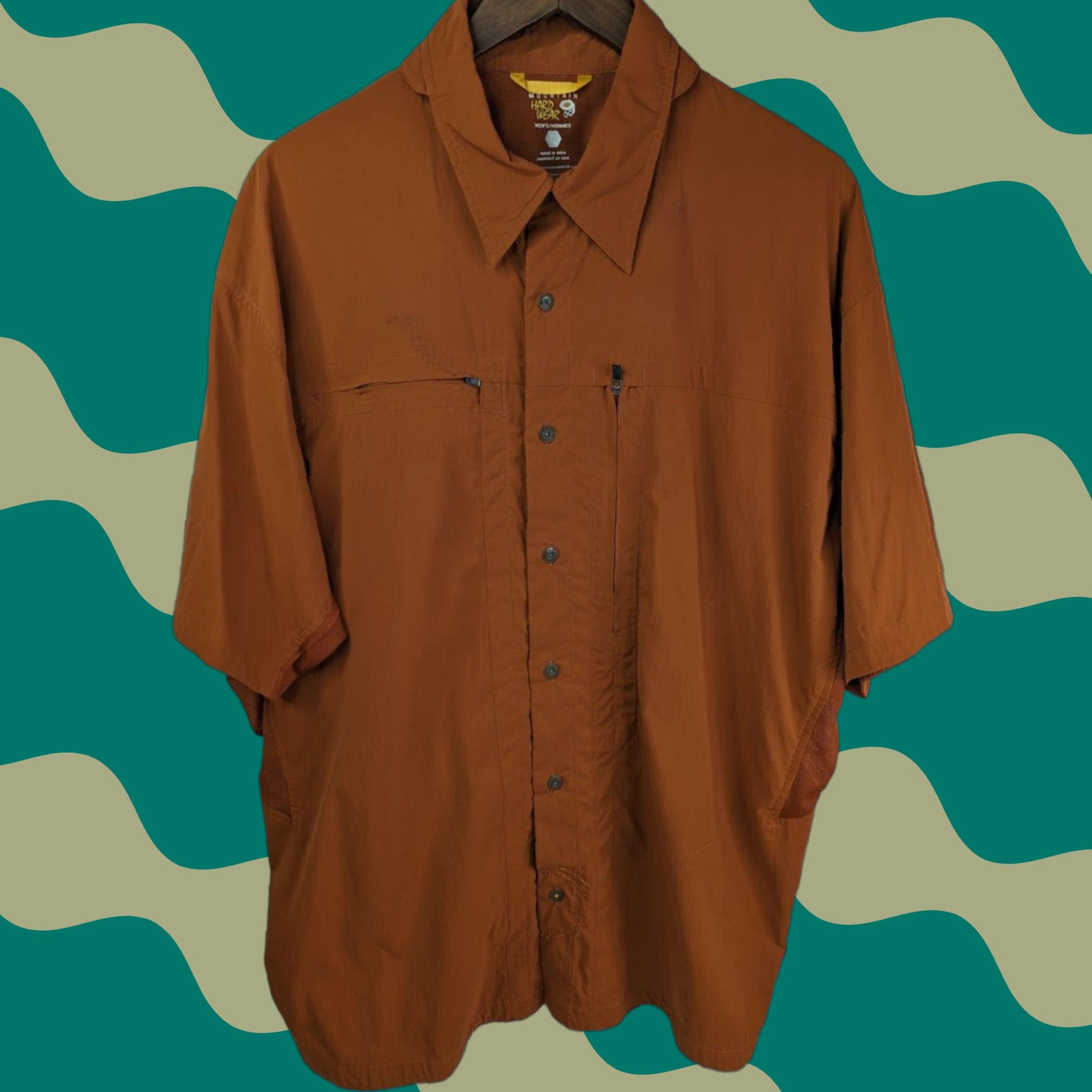 Mountain Hardwear Mountain Hardwear Shirt Men's XL Rust Orange Ravine Vented Hiking Outdoor Size US XL / EU 56 / 4 - 1 Thumbnail