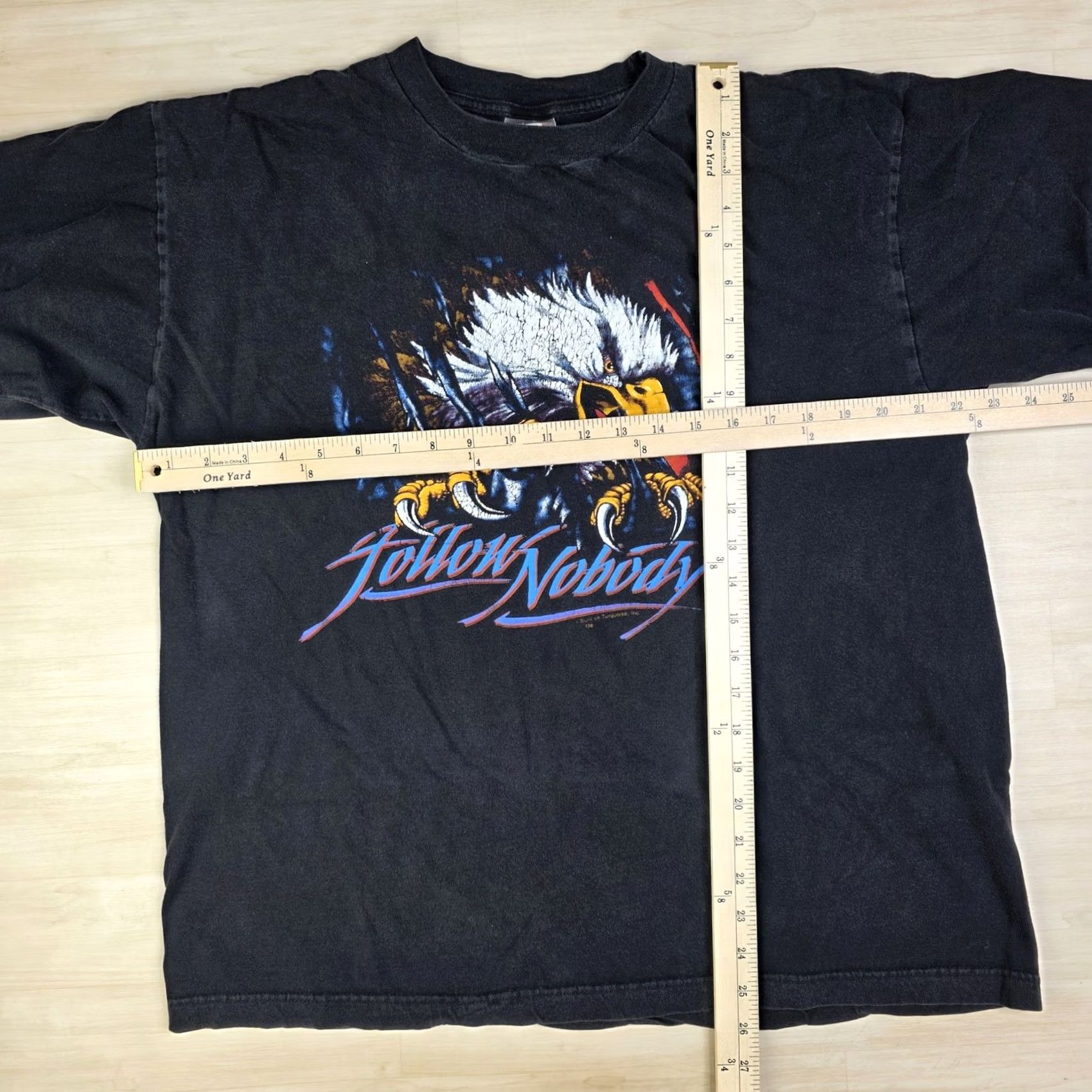 Vintage VINTAGE Sturgis Shirt Mens Large Black American Thunder Eagle Follow Nobody 90s Biker Shirt Size US L / EU 52-54 / 3 - 7 Thumbnail