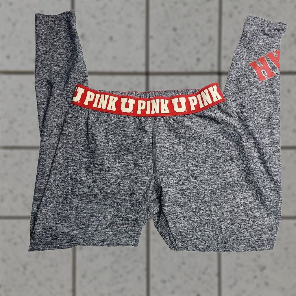 Victoria's Secret Victoria'S Secret Womens Athletics Utah Yoga Track Pants Small Gray Compression Size 28" / US 6 / IT 42 - 1 Thumbnail