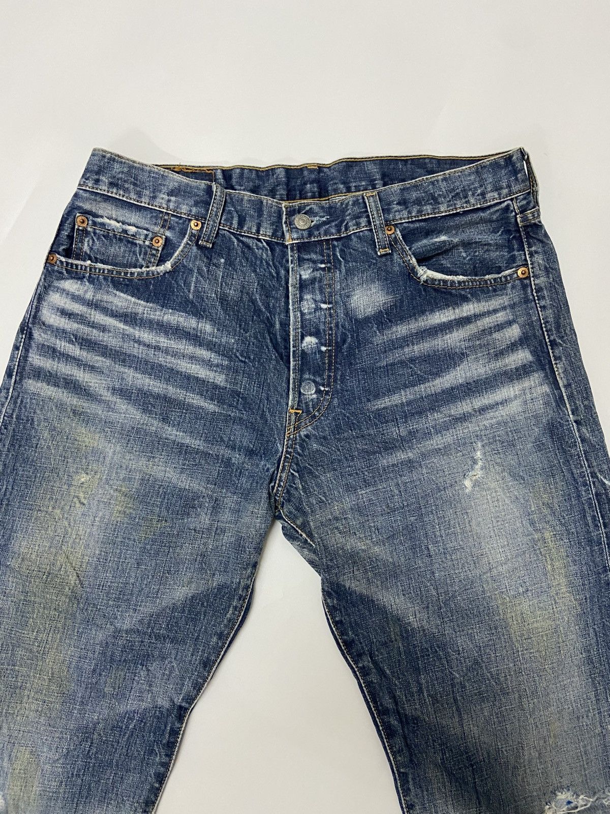 Levi's LEVI'S 501 DISTRESSED JEANS Size US 34 / EU 50 - 3 Thumbnail
