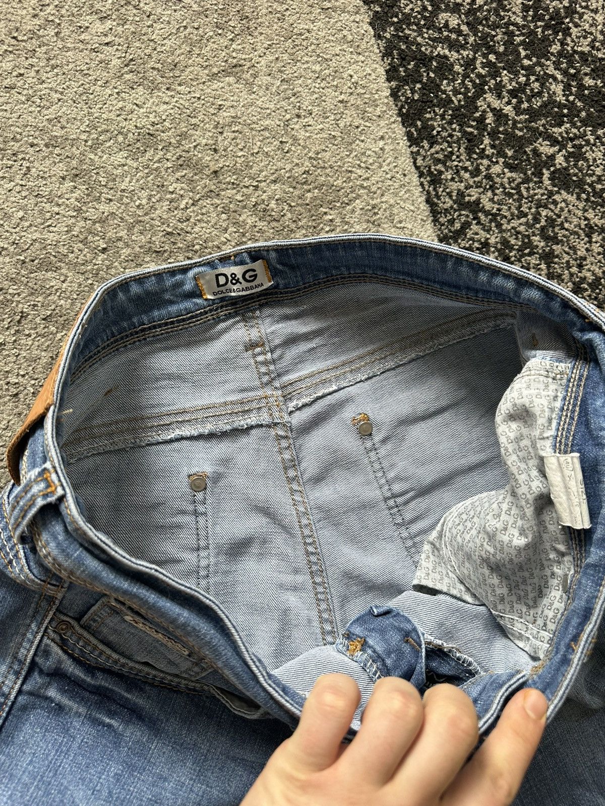 Dolce & Gabbana Vintage Dolce & Gabbana Faded Wash Style Jeans Size US 34 / EU 50 - 14 Thumbnail