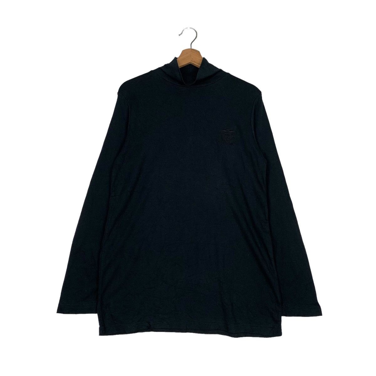 DKNY DKNY Black Plain Turtle Neck Long Sleeve T Shirt #0345-C16 Size US M / EU 48-50 / 2 - 1 Thumbnail