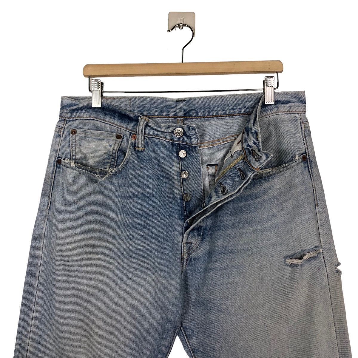 Levi's 🔥VINTGE ACID WASH DESIGN DENIM JEANS LEVI’S 501 Size US 32 / EU 48 - 16 Thumbnail
