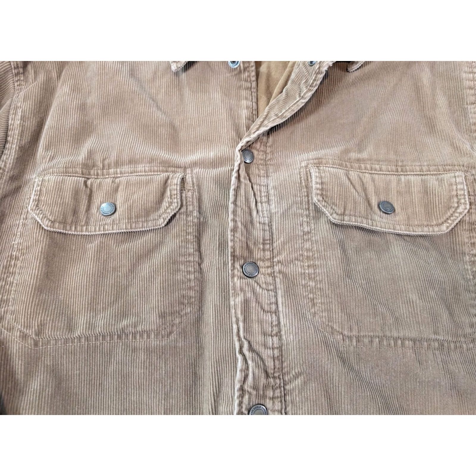 American Eagle Outfitters VINTAGE? American Eagle Outfitters Corduroy Quilted Lined Heavy Brown Coat Mens L Jacket/Coat Size US L / EU 52-54 / 3 - 3 Thumbnail