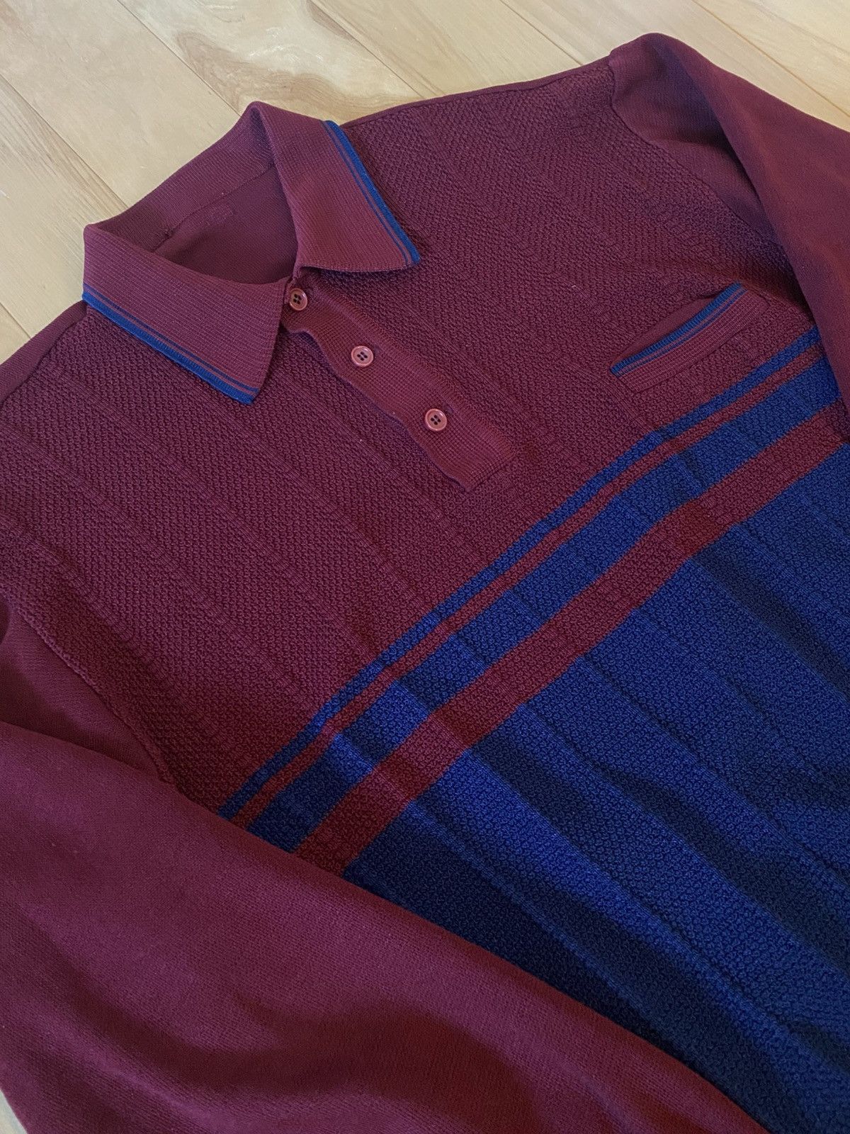 Vintage Vintage 1950-60s L/S Knit Polo Size US M / EU 48-50 / 2 - 3 Thumbnail