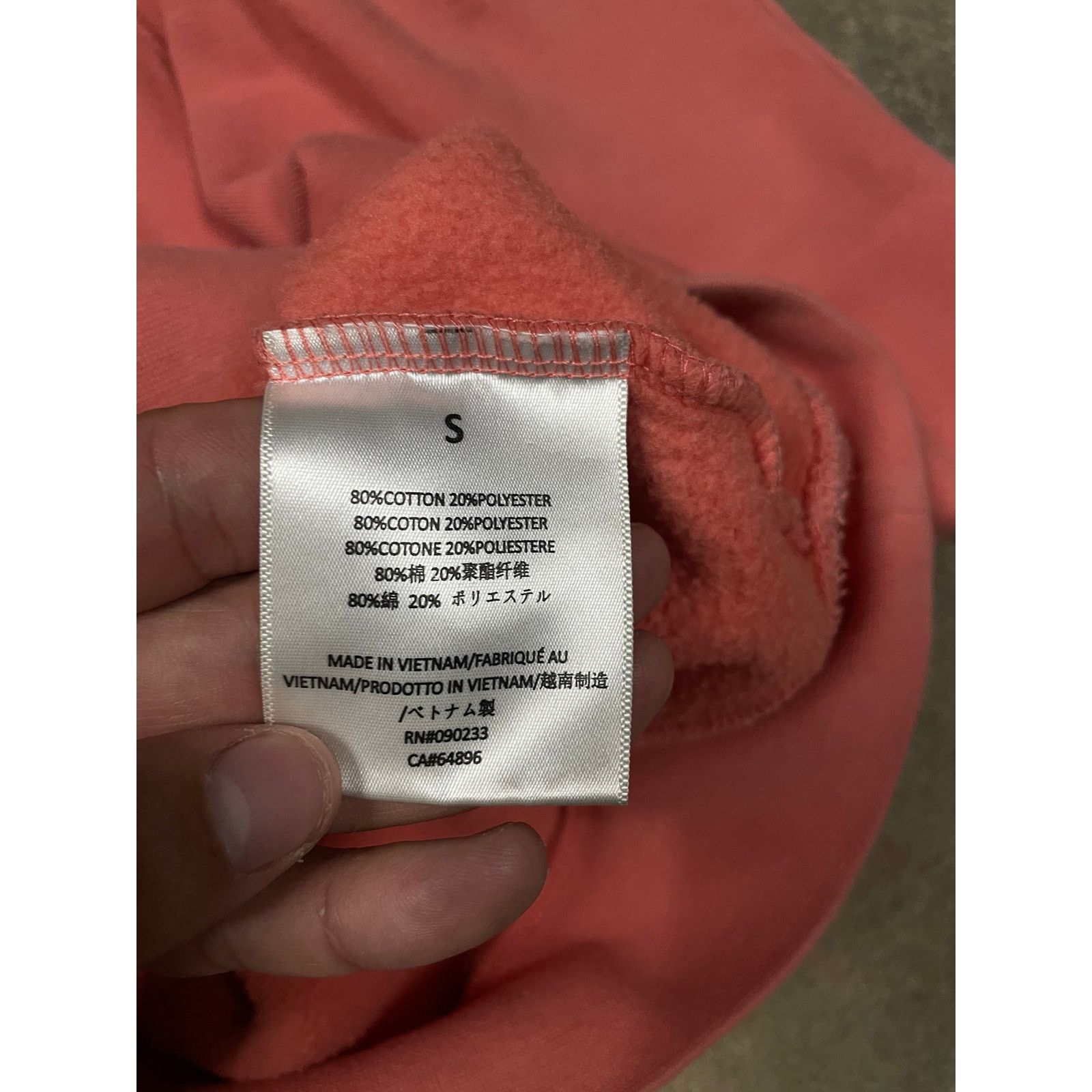 Essentials Essentials Hoodie Red Used Small Size US S / EU 44-46 / 1 - 3 Thumbnail