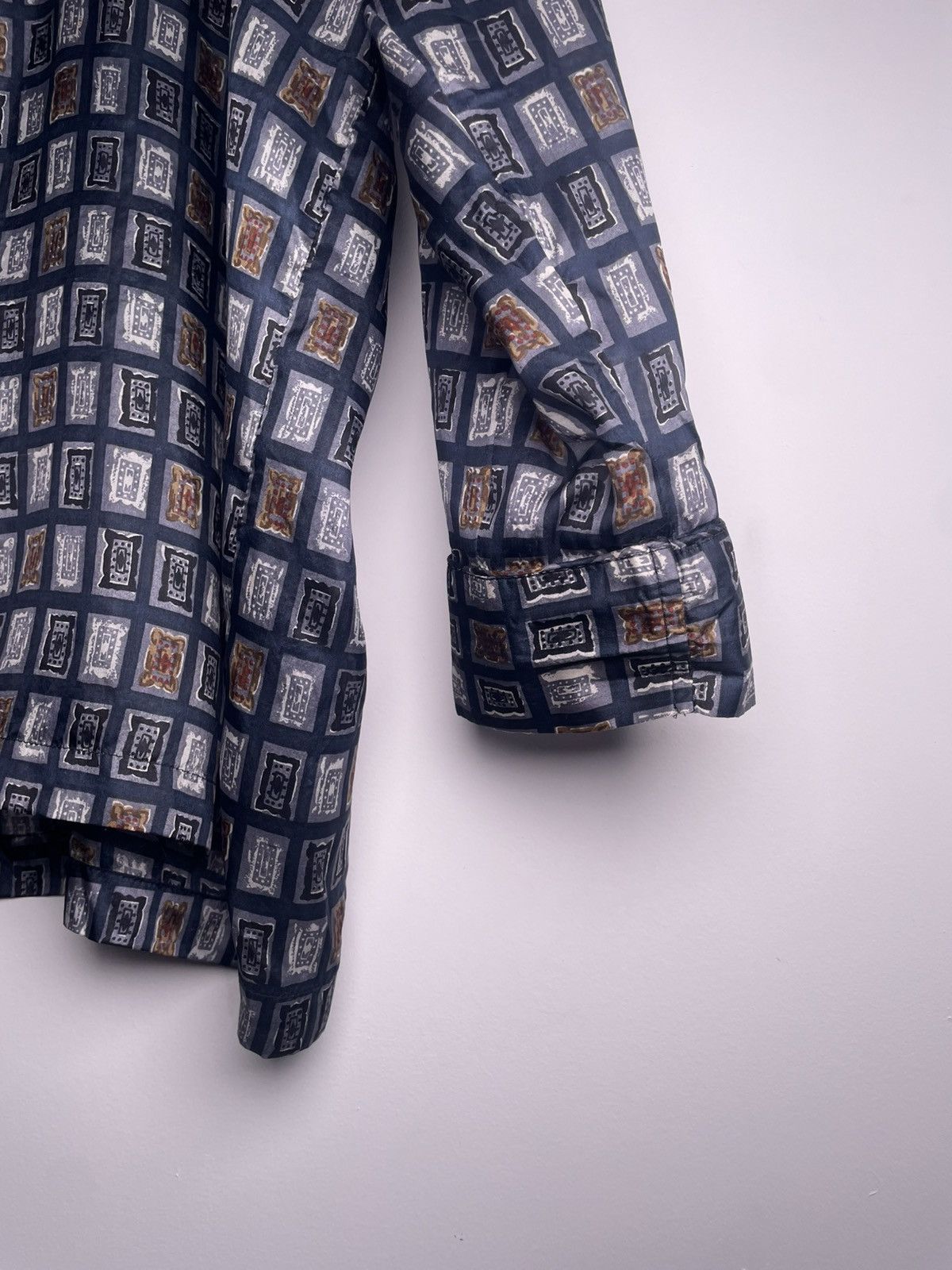 Other Bogari Studio Silk Geometric Button-Up Shirt L Size US L / EU 52-54 / 3 - 9 Thumbnail