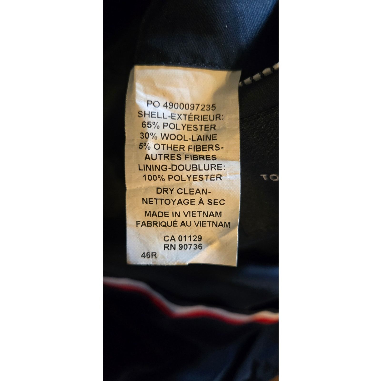 Tommy Hilfiger Men's Tommy Hilfiger Addison Coat, navy, wool blend Size US S / EU 44-46 / 1 - 6 Thumbnail