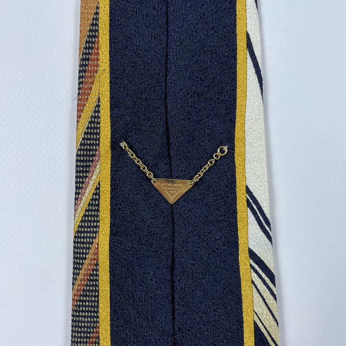 Vitaliano VITALIANO PANCALDI Vintage Silk Tie Art Deco Size ONE SIZE - 4 Thumbnail
