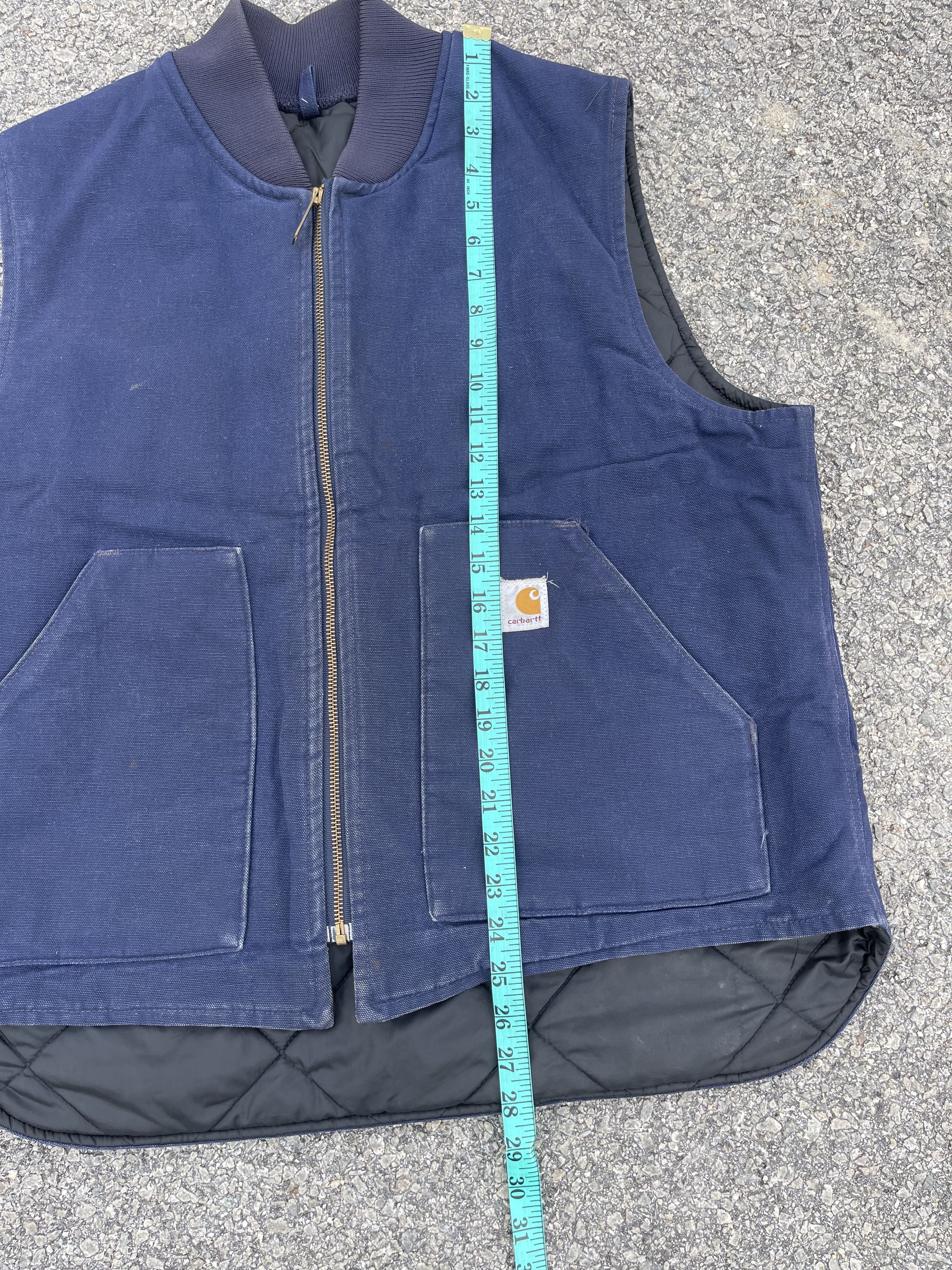 Carhartt × Carhartt Wip × Vintage Vtg 90s Carhartt Wip Vest Navy Colour Jacket Size US L / EU 52-54 / 3 - 10 Thumbnail