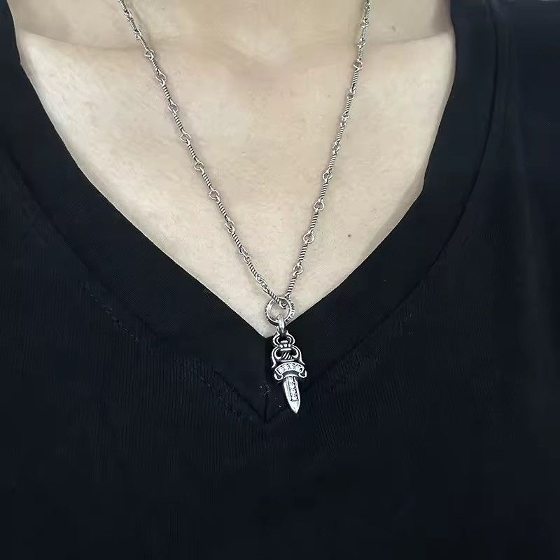 Jewelry Punk Skull Vintage Diamond Imitation Trendy Necklace Size ONE SIZE - 1 Thumbnail