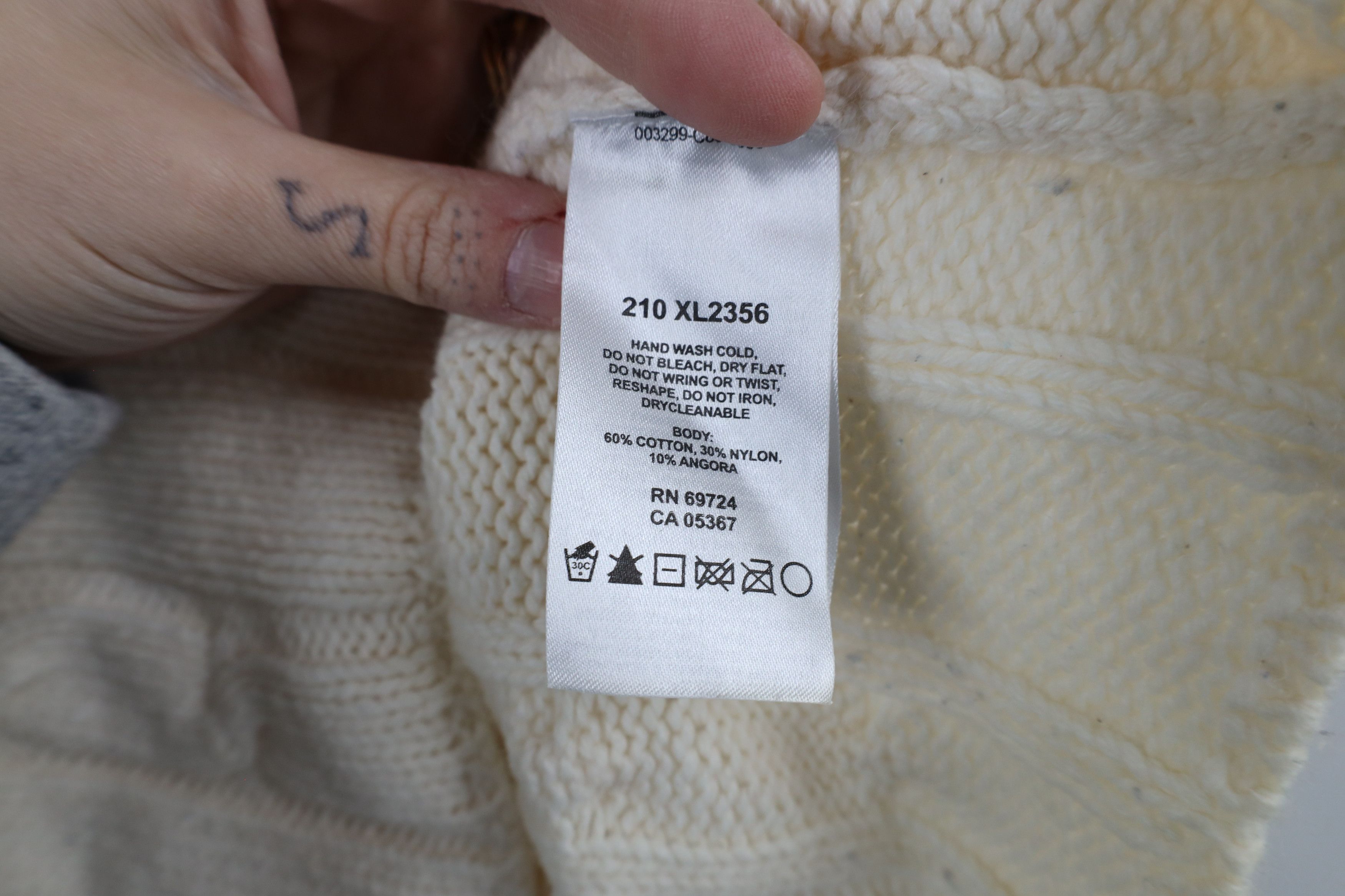 Columbia × Vintage Vintage Columbia Blend Chunky Cable Knit Turtleneck Sweater Size L / US 10 / IT 46 - 7 Thumbnail