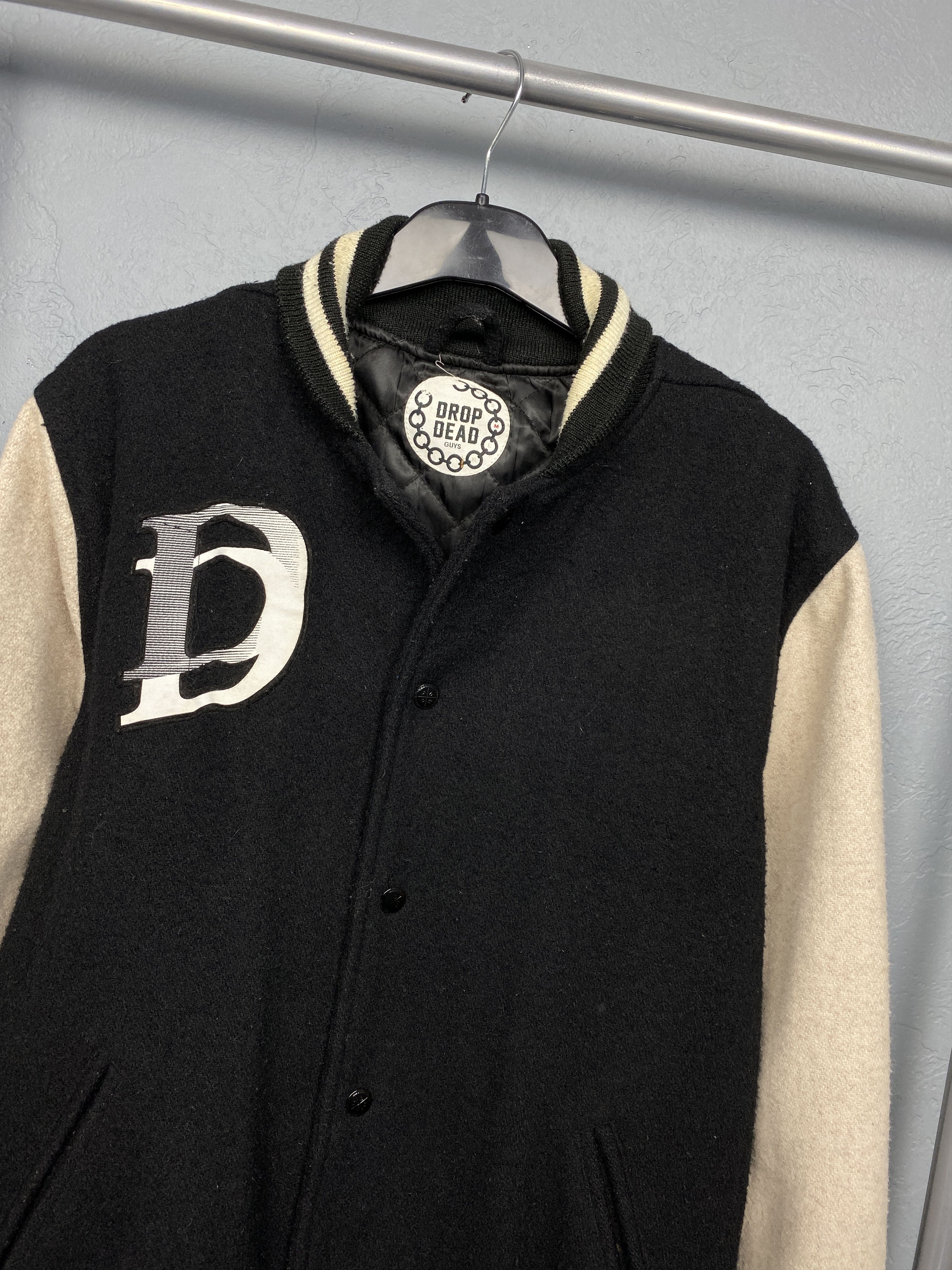 Drop Dead × Vintage Drop Dead Vintage Mens Varsity Wool Bomber Jacket Size US M / EU 48-50 / 2 - 2 Thumbnail