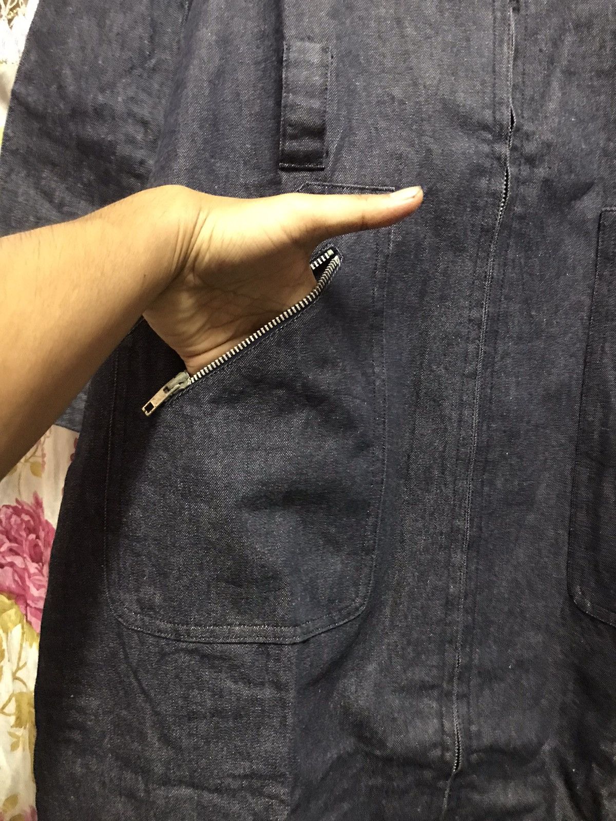 Yohji Yamamoto Y's YOHJI YAMAMOTO DENIM LONG JACKET Size US M / EU 48-50 / 2 - 3 Thumbnail