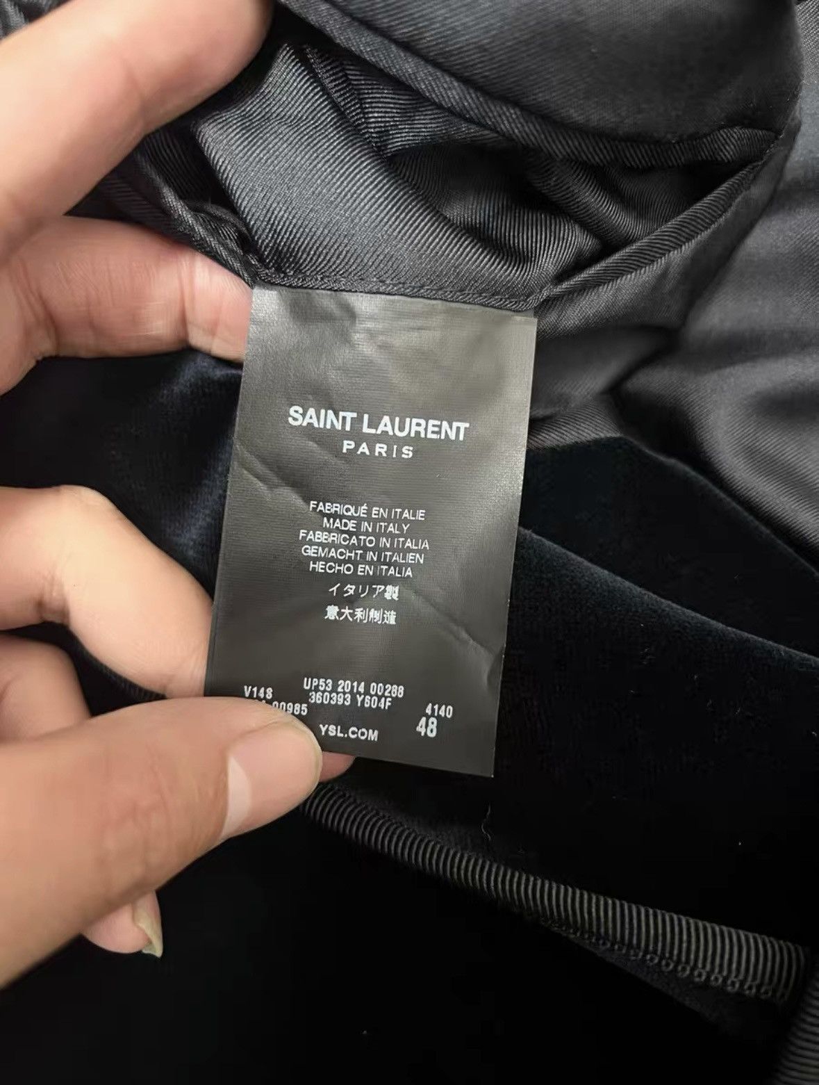 Saint Laurent Paris Velvet Blazer in Navy Blue sz 48 Size US M / EU 48-50 / 2 - 5 Thumbnail