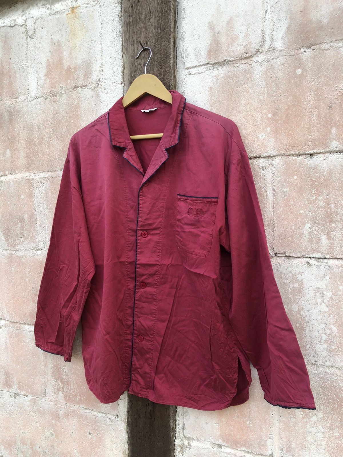 Christian Dior Monsieur Sleeping Shirt Christian Dior Red Color Size US M / EU 48-50 / 2 - 3 Thumbnail