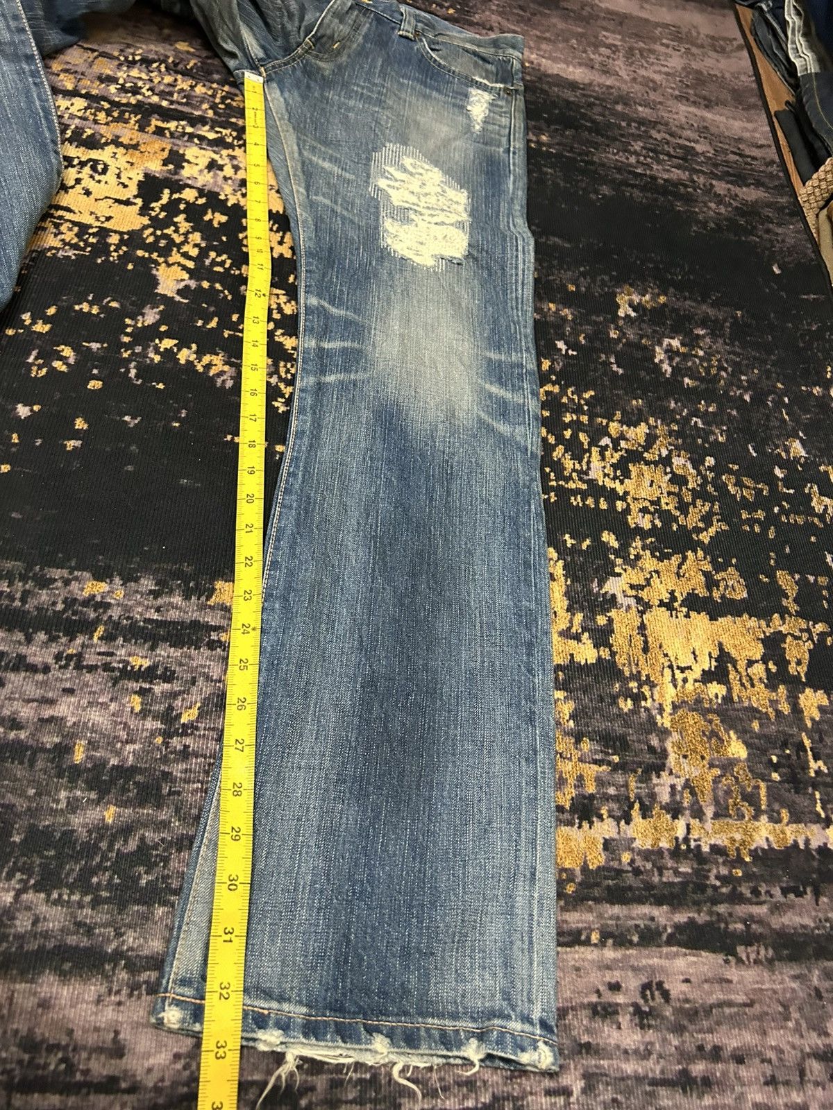 Hysteric Glamour Edwin Japan Studded Distressed Jeans Size US 32 / EU 48 - 23 Thumbnail