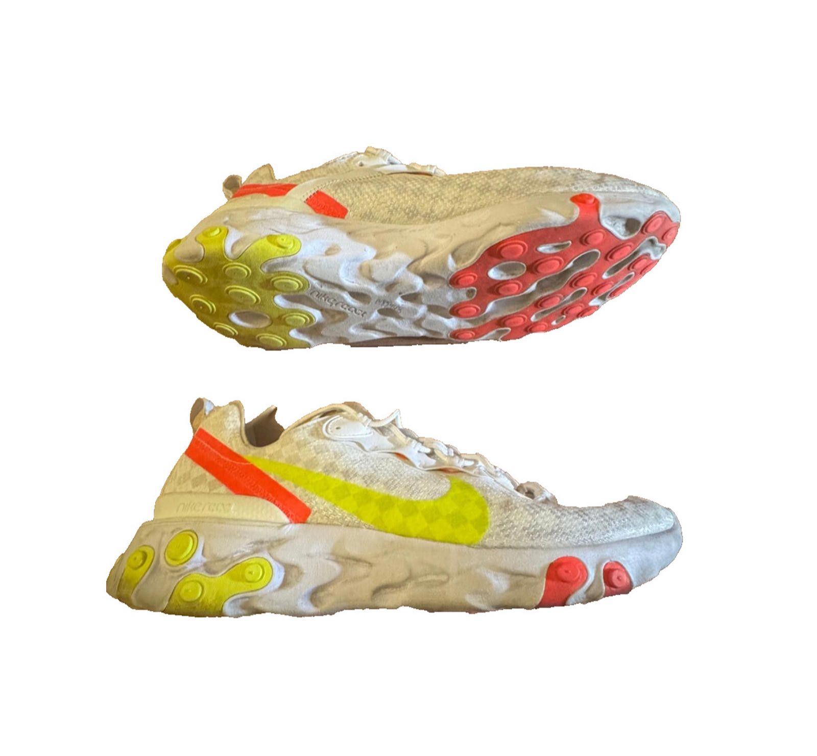 Nike Nike React Element 55 "White Crimson" Mens 13 CJ0782 100 Size US 12 / IT 42 - 3 Thumbnail