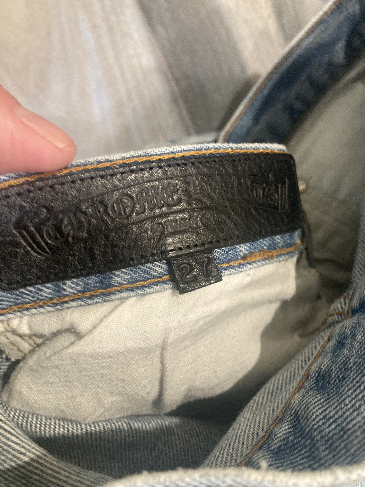 Chrome Hearts Chrome hearts Vegas exclusive stencil cross patch denim sz27 Size US 27 - 4 Thumbnail