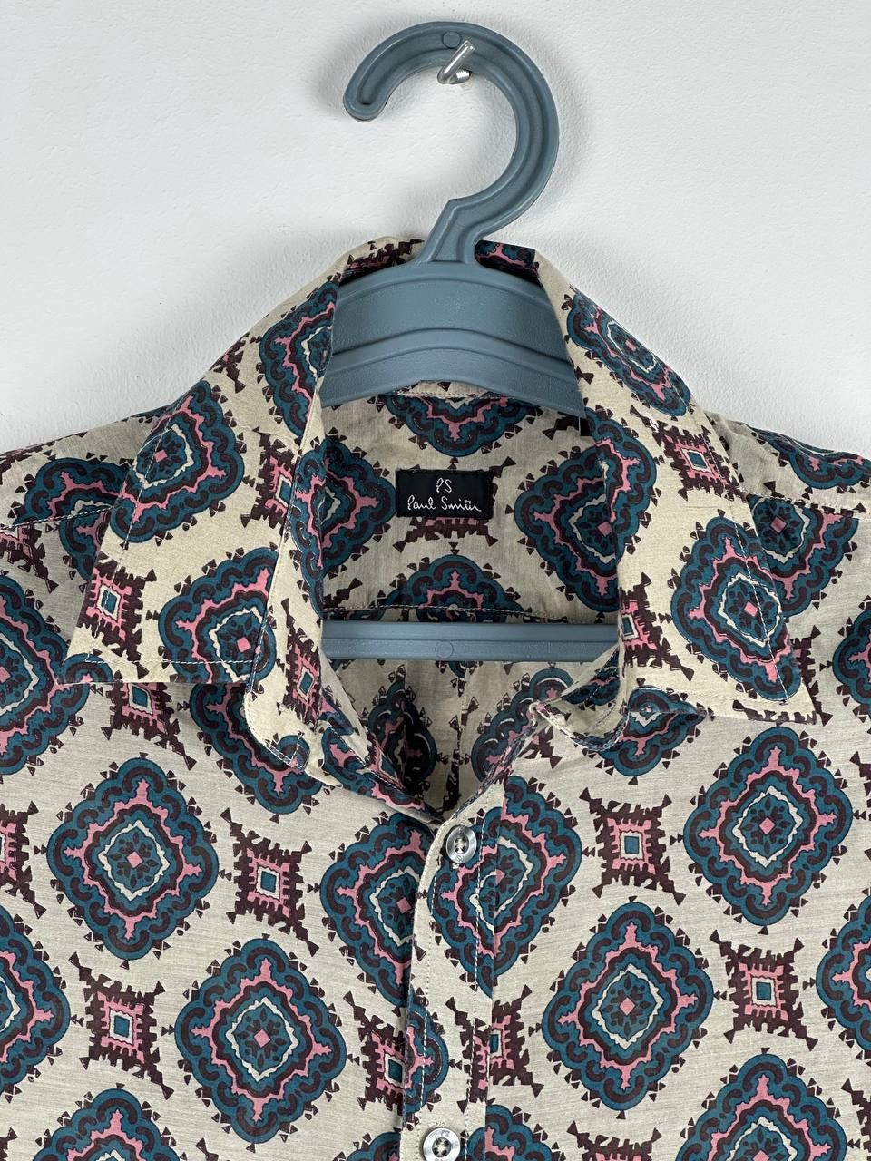 Designer × Paul Smith Paul Smith Silk Graphic Ornament Luxury Shirt Size US S / EU 44-46 / 1 - 4 Thumbnail
