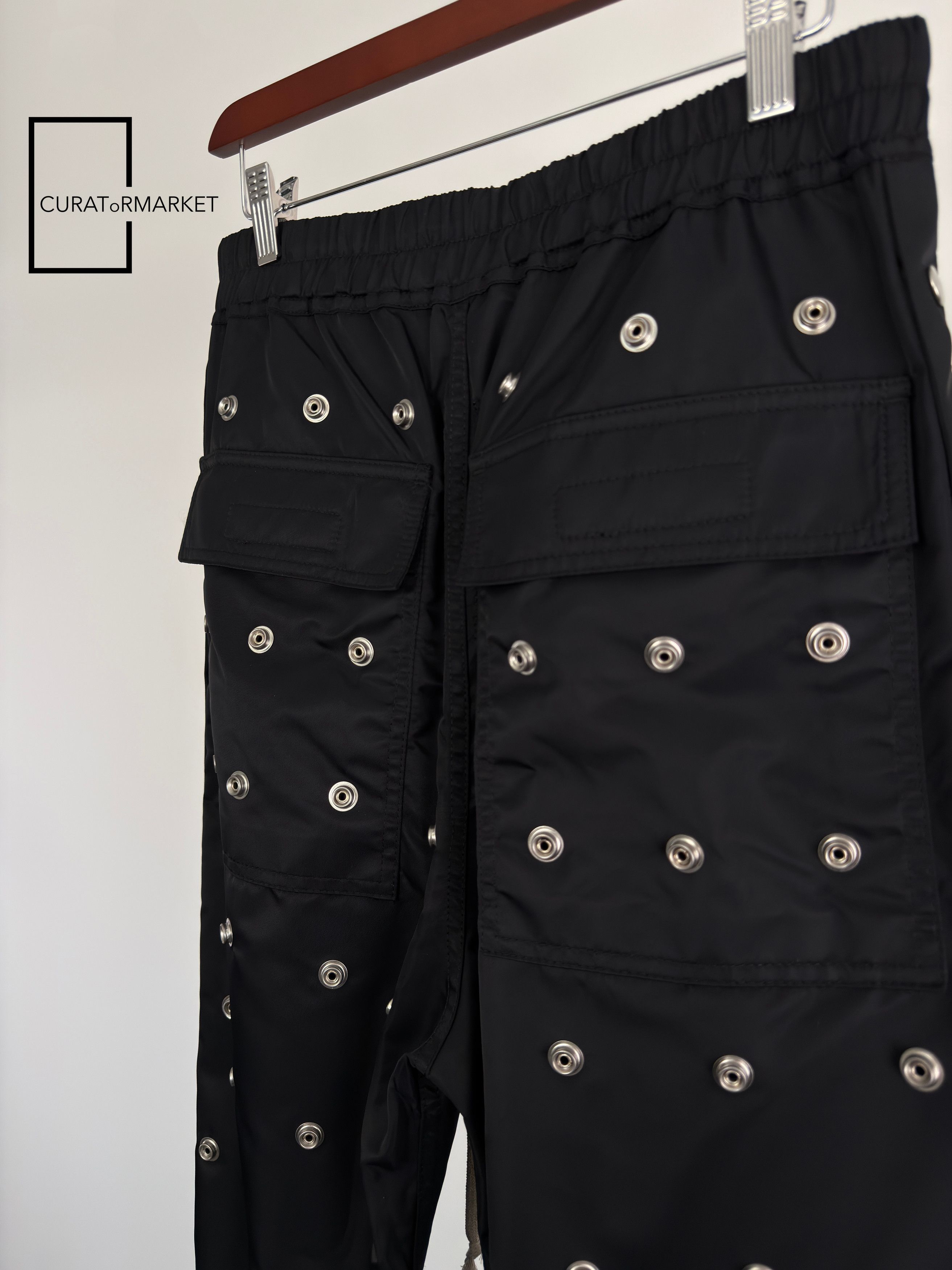 Rick Owens Drkshdw GRAIL SAMPLE Press Stud Button Nylon Pusher Pants SS24 Lido Size US 32 / EU 48 - 5 Thumbnail
