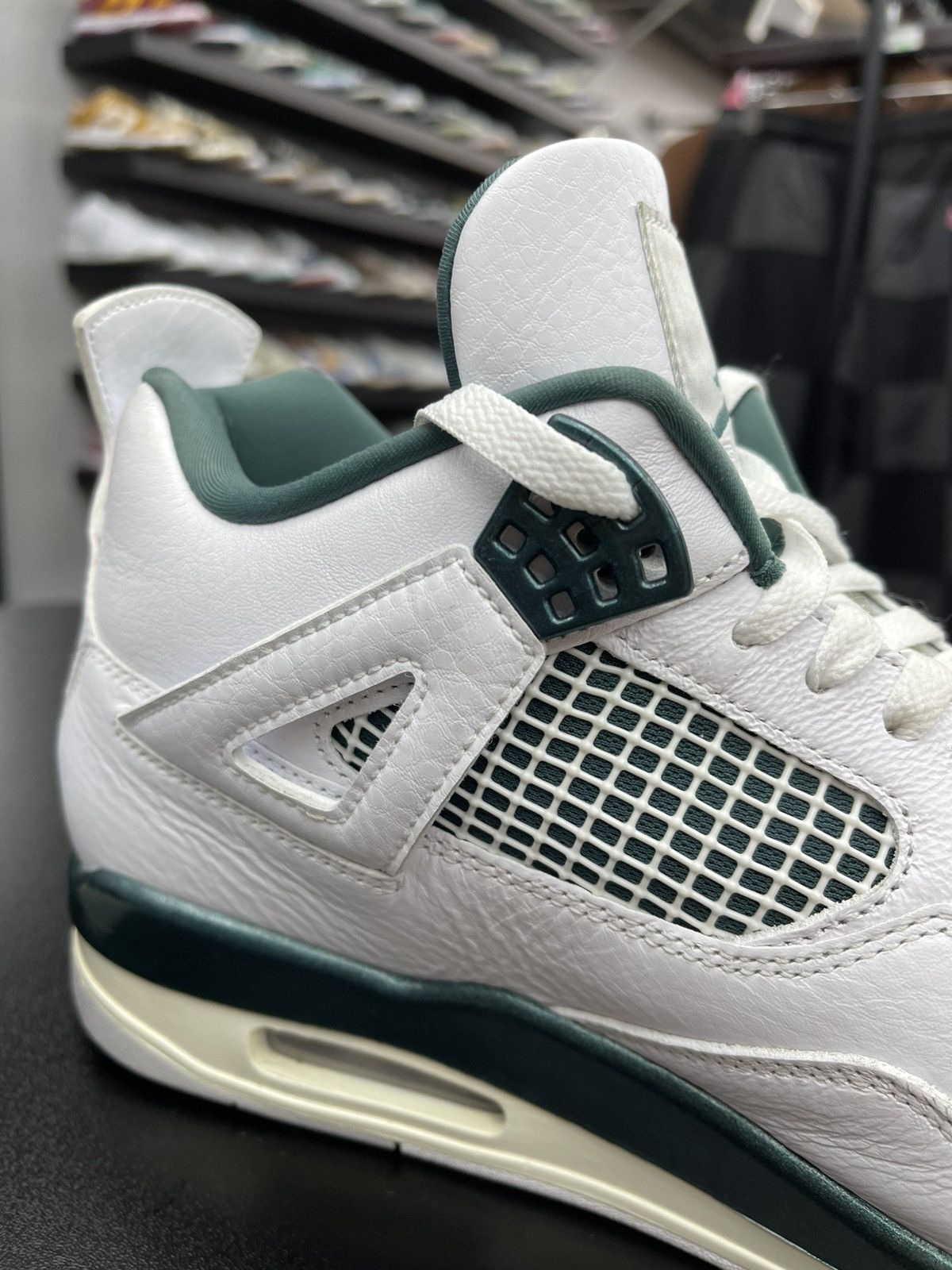 Nike Size 11.5 - Nike Air Jordan 4 Retro Oxidized Green White Size US 11.5 / EU 44-45 - 7 Thumbnail