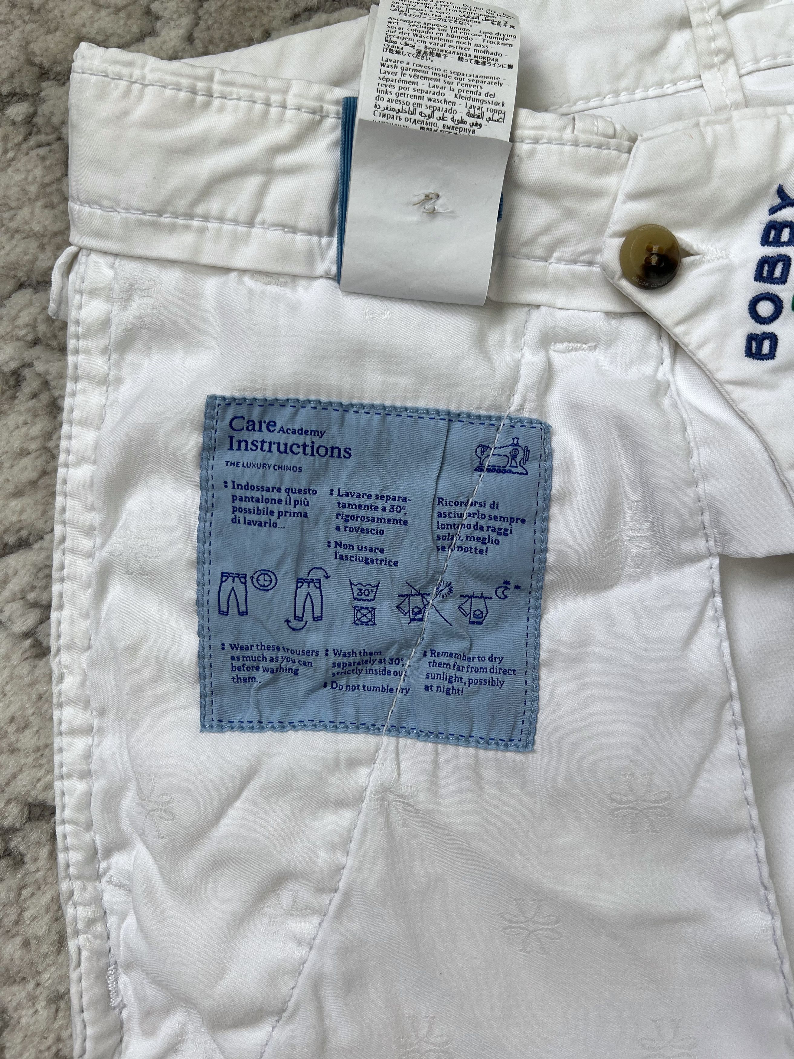 Jacob Cohen Jacob Cohën Bobby Comfort White Luxury Chino Pants 32 Size US 32 / EU 48 - 23 Thumbnail