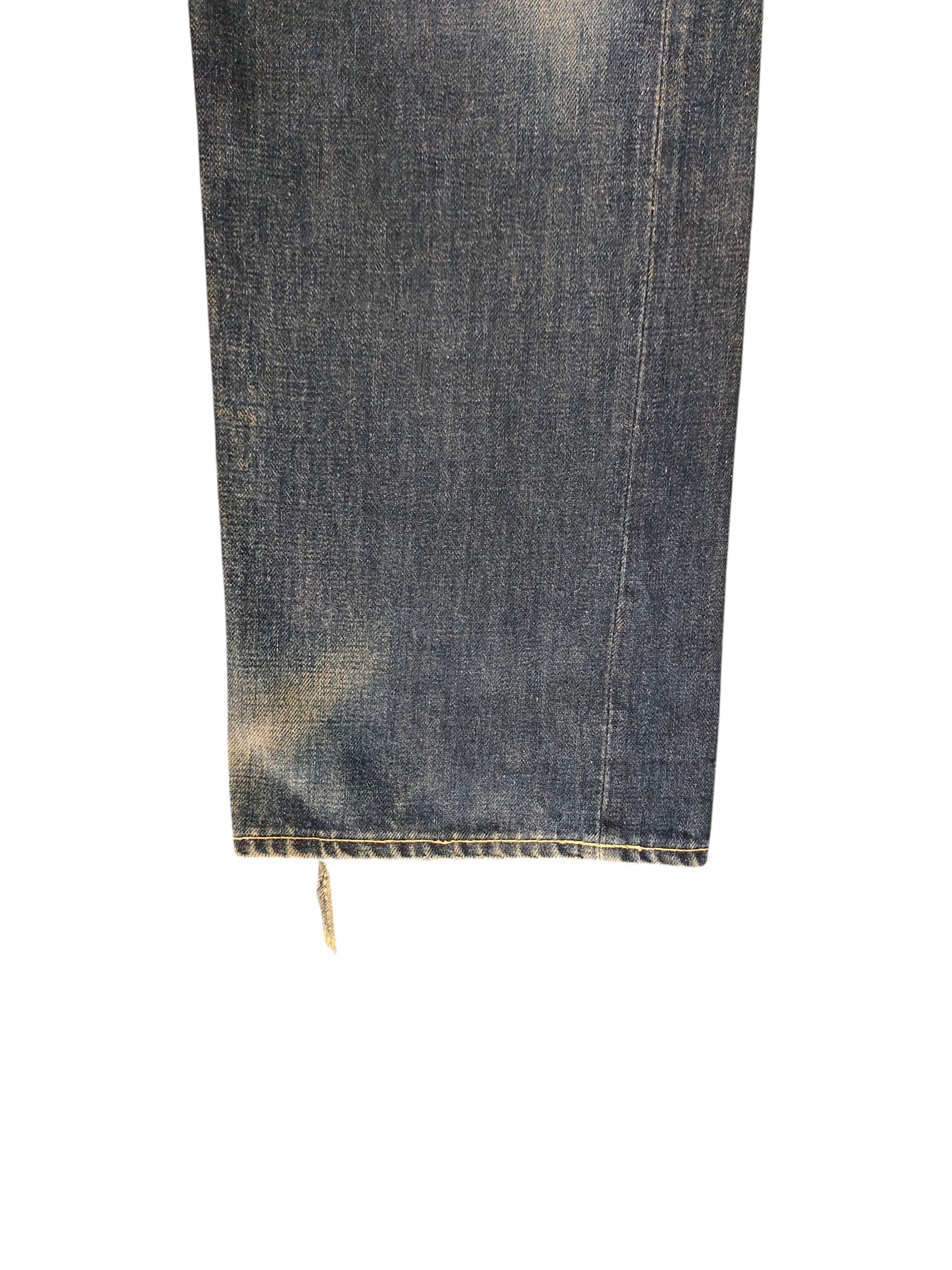 Nigel Cabourn Vintage 90s Nigel Cabourn Selvedge Clawmark Distress Jeans Size US 30 / EU 46 - 5 Thumbnail