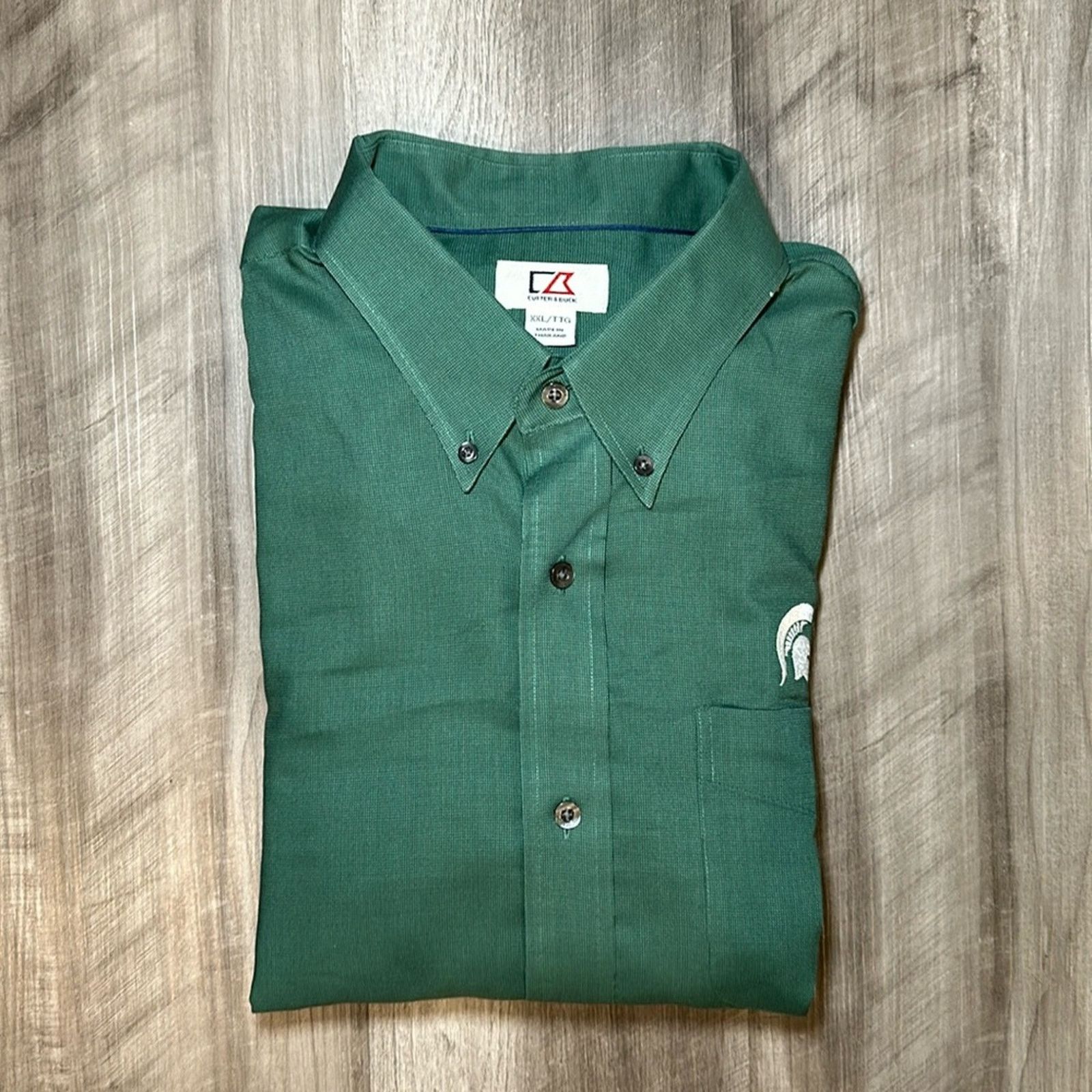 Cutter & Buck Michigan State Spartans Cutter & Buck Long Sleeve - 2XL Size US XXL / EU 58 / 5 - 1 Thumbnail