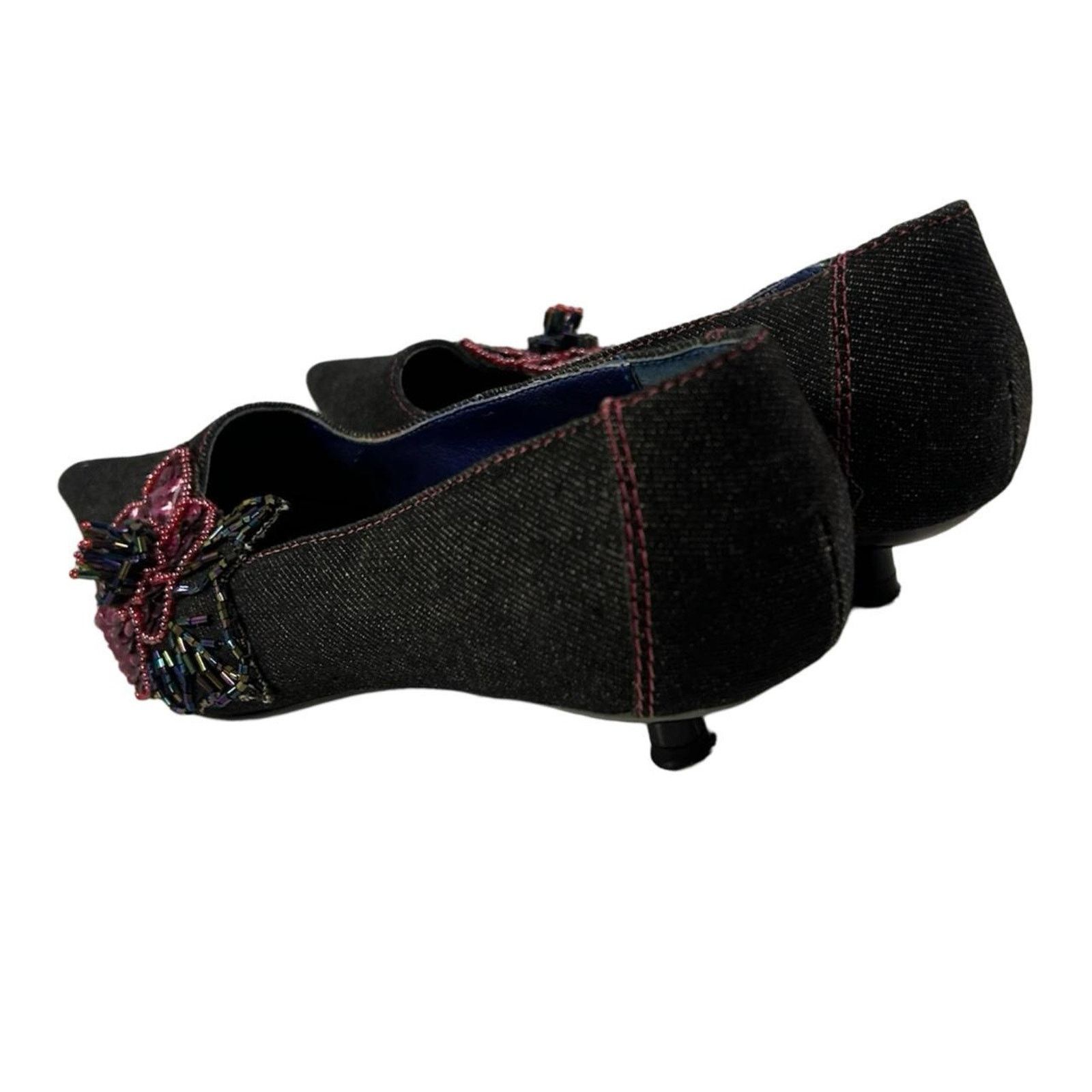 Steve Madden Y2k kitten heels Steve Madden point toe beaded sz 6 Size US 6 / IT 36 - 6 Thumbnail