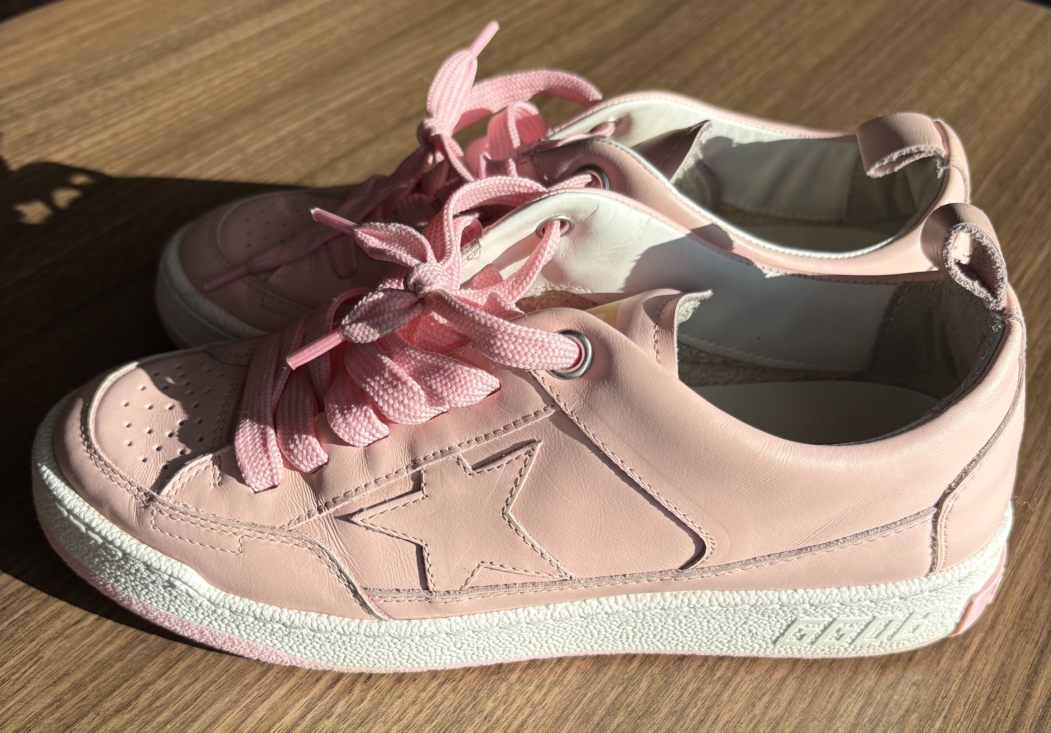 Golden Goose Golden Goose Women’s Yeah Low Top Pink Leather Size US 8 / IT 38 - 6 Thumbnail