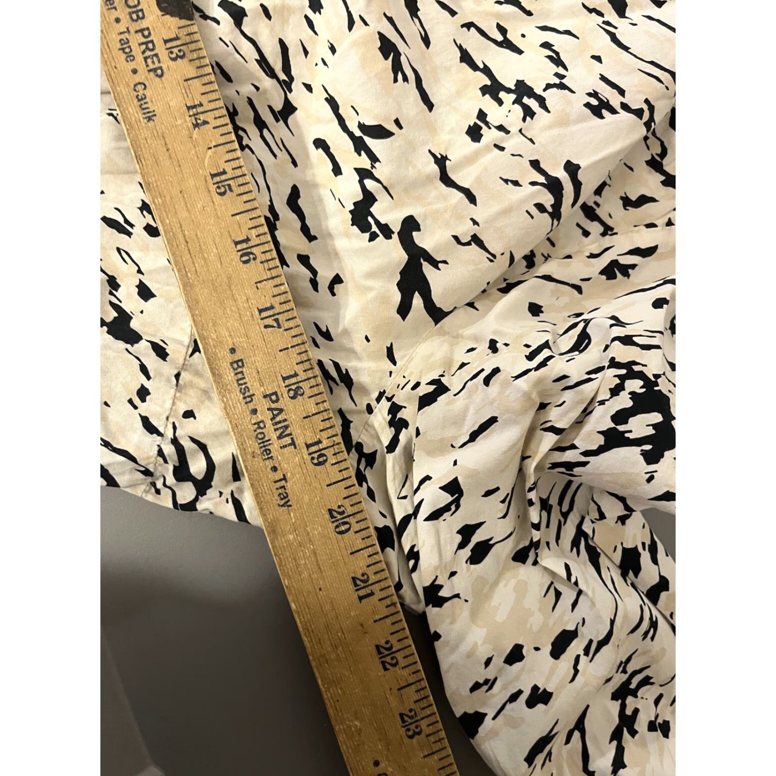 Alfani Alfani Womens Button-Front Shirt Sz 14 Geometric Long Sleeve Collared Cotton Blend Multicolor Workwear Size XL / US 12-14 / IT 48-50 - 5 Thumbnail