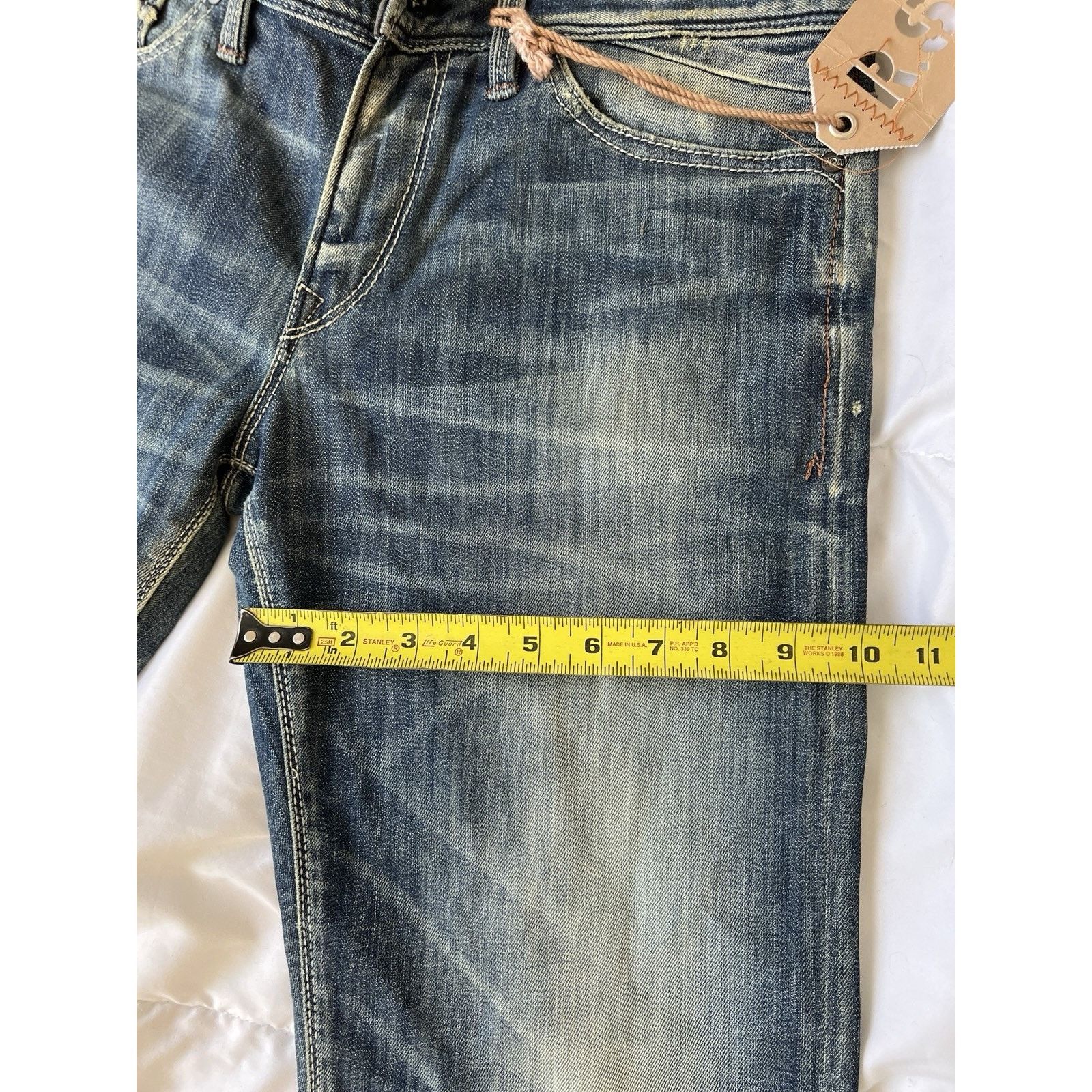 Rising Sun & Co. RS And CO Jeans Men’s 100% Cotton Wide Leg Size 32 Size US 32 / EU 48 - 7 Thumbnail
