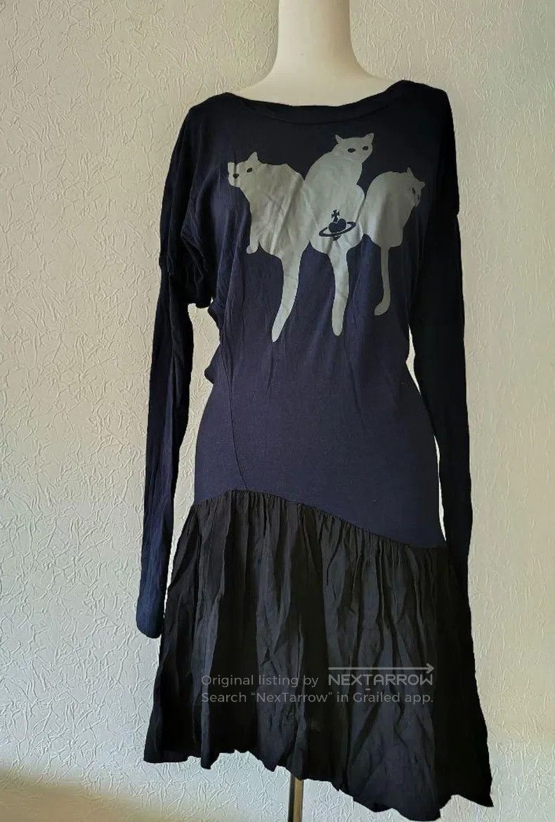Vivienne Westwood Vivienne Westwood Silver cat heart Saturn print irregular Size M / US 6-8 / IT 42-44 - 1 Thumbnail