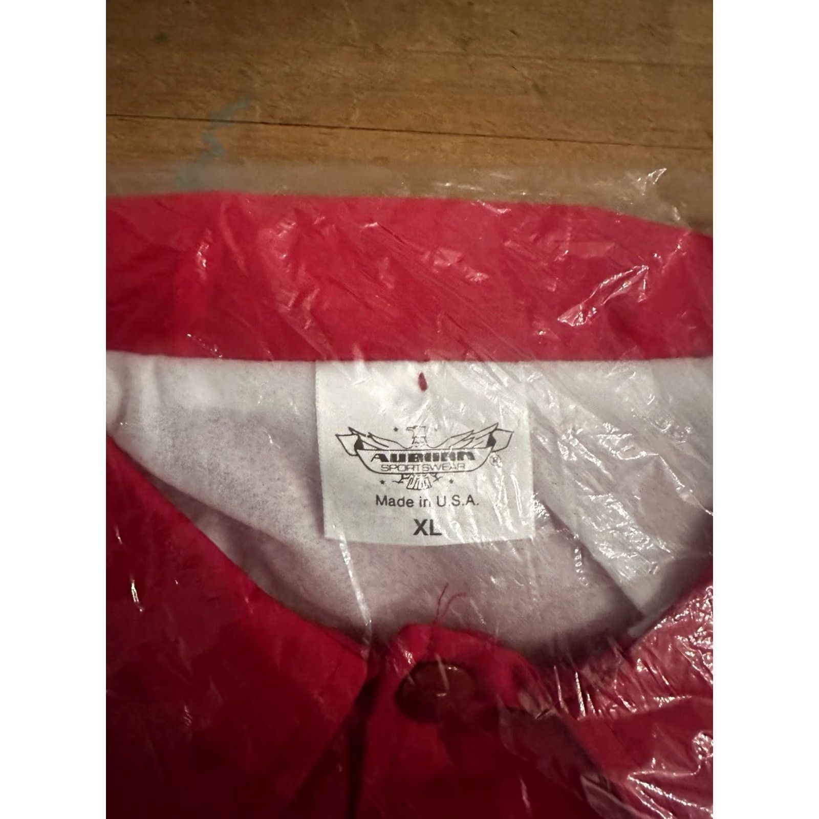 Vintage VINTAGE Auburn Sportswear Windbreaker Nylon Snap Red Jacket XL NEW NOS Mens Jacket Size US XL / EU 56 / 4 - 3 Thumbnail