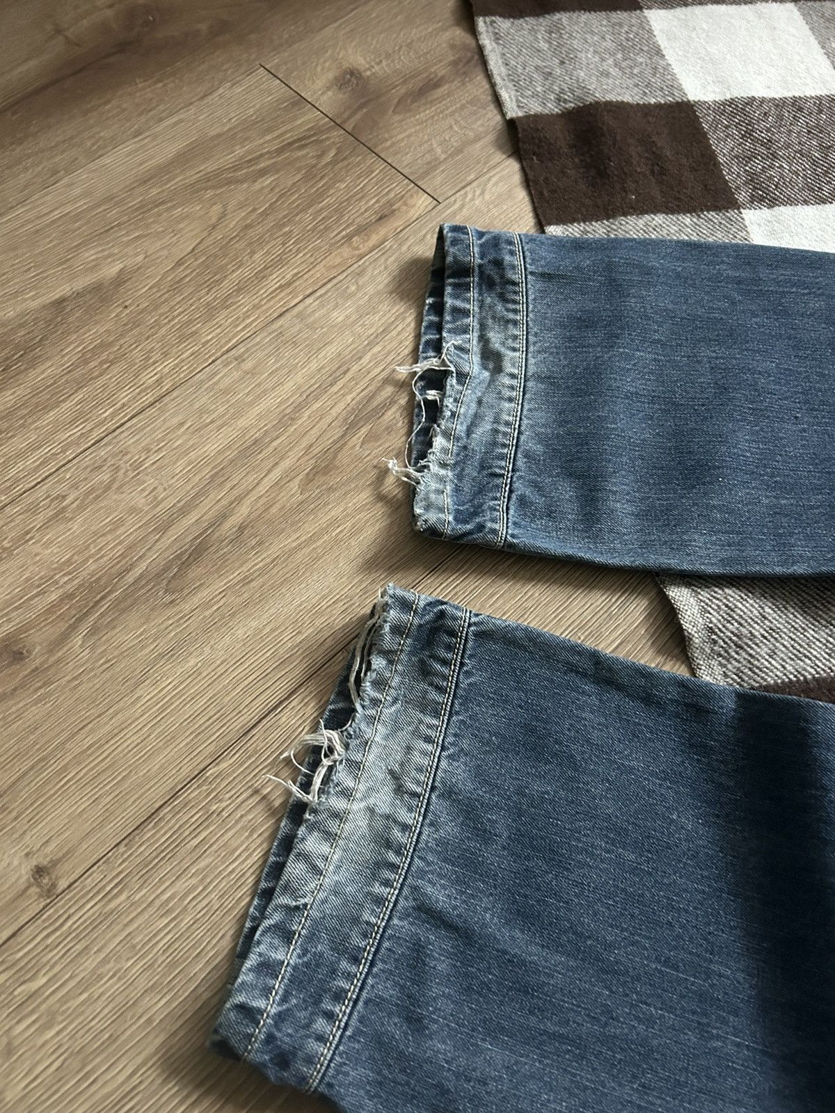 Vintage Vintage Mish Mash biker denim jeans elwood jeans mens Size US 32 / EU 48 - 8 Thumbnail