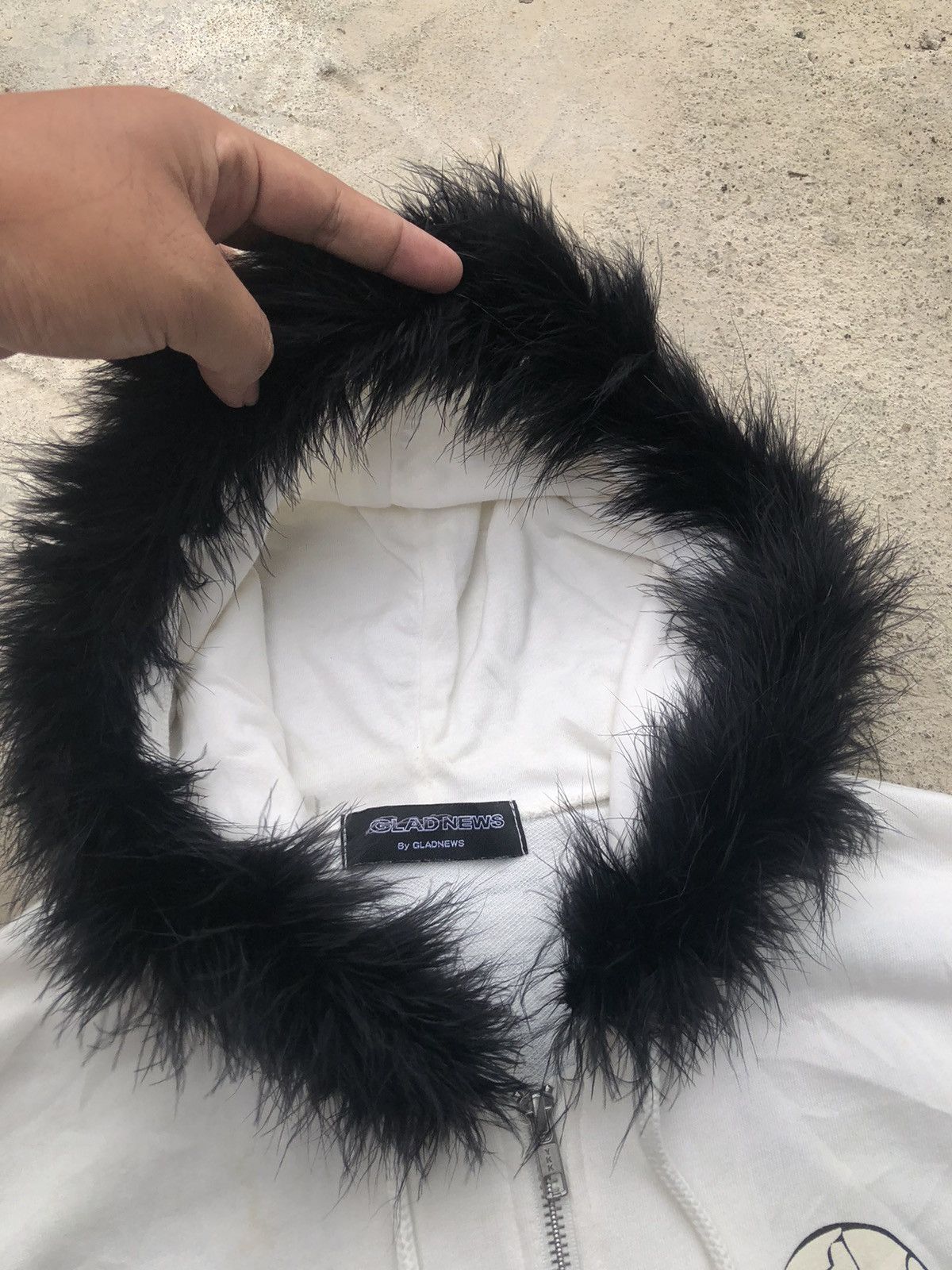 Le Grande Bleu (L.G.B.) Japanese Fur hoodie Gladnews Ifsixwasnine lgb style Size US M / EU 48-50 / 2 - 6 Thumbnail